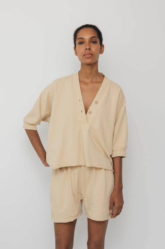 Short Sleeve Sweatshirt : Barley