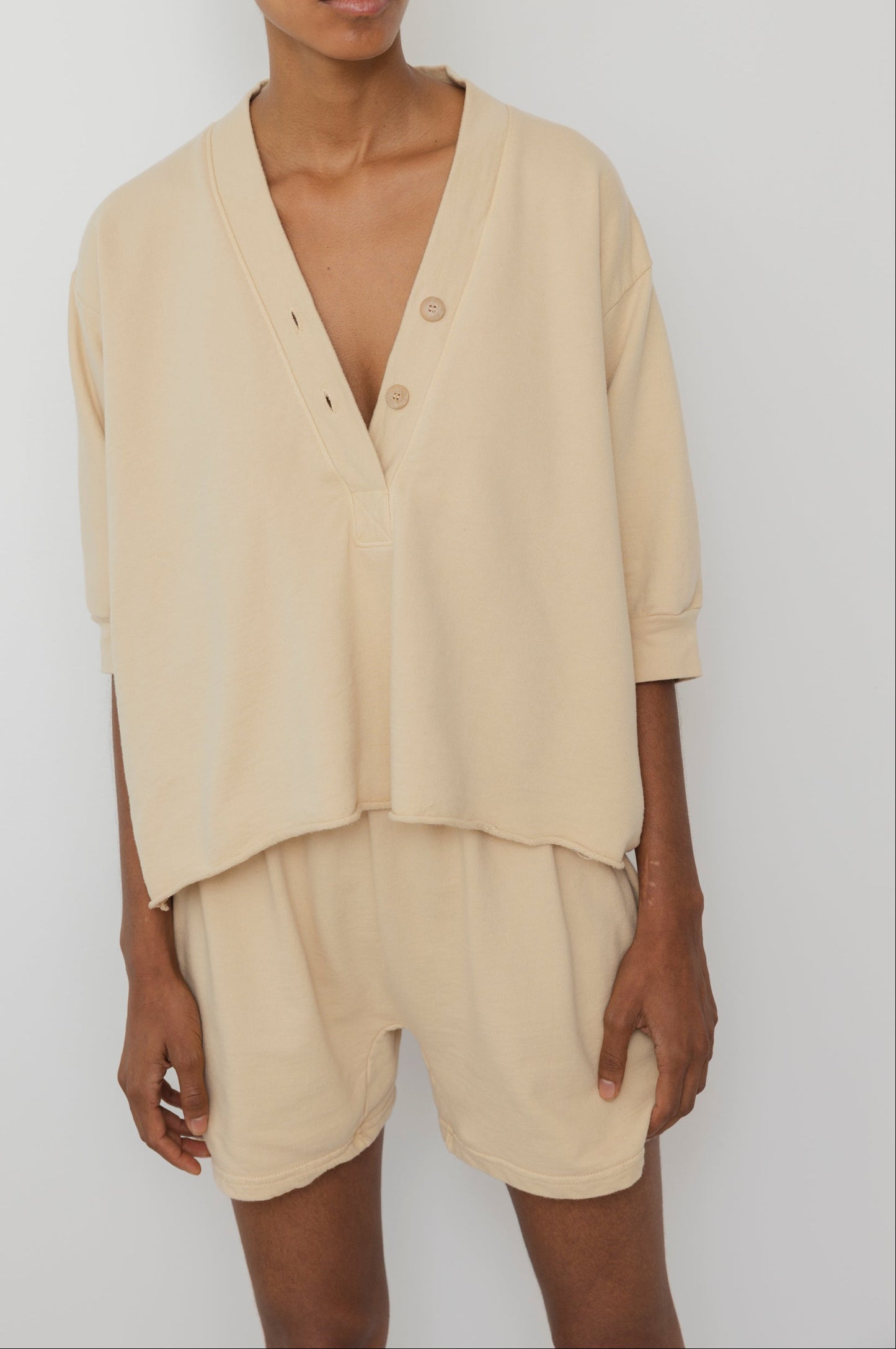 Short Sleeve Sweatshirt : Barley