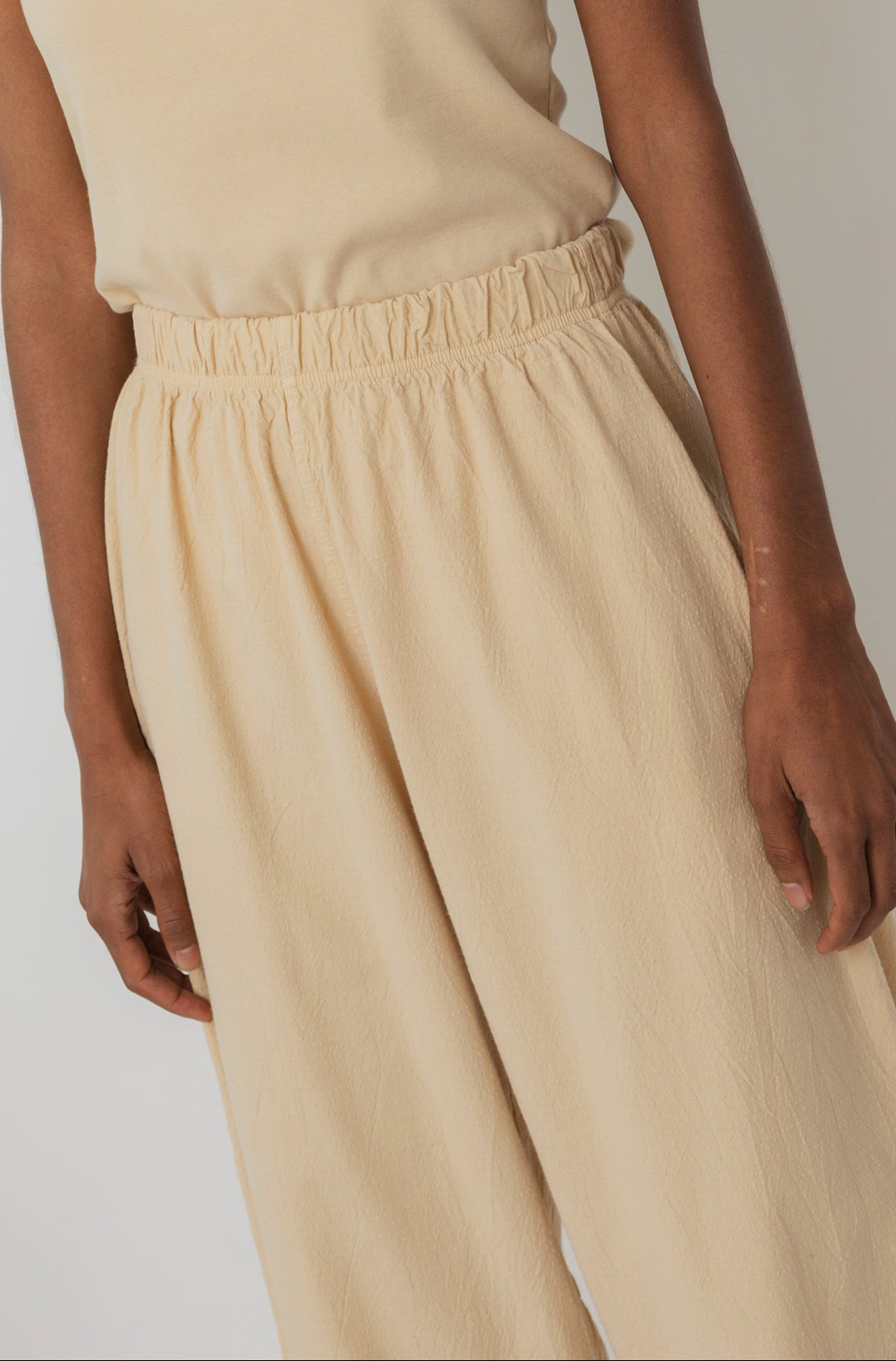 Wide Trouser : Barley