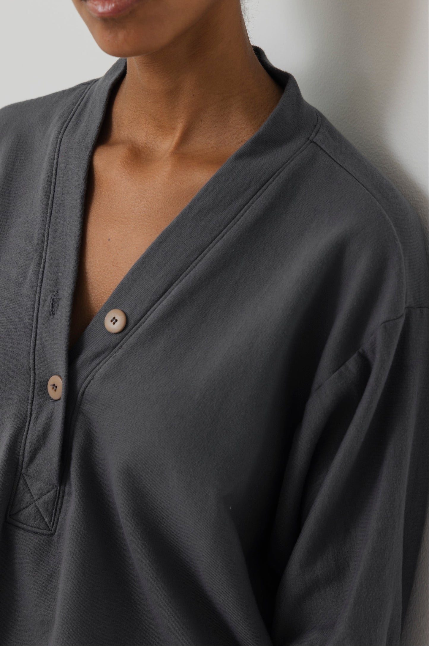 Short Sleeve Sweatshirt : Stone