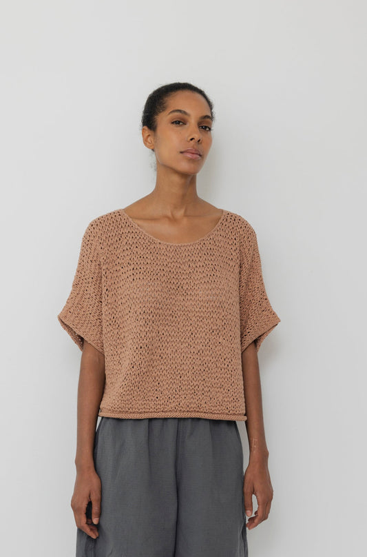 Handknit Tee : Clay