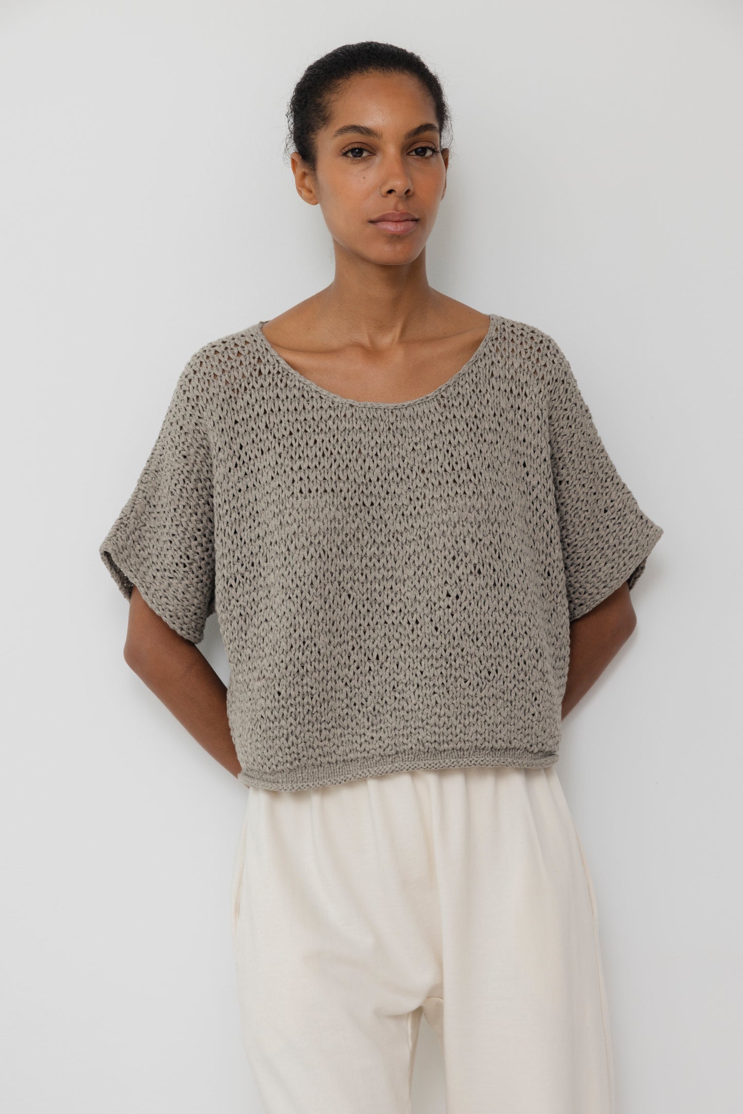 Handknit Tee : Shale