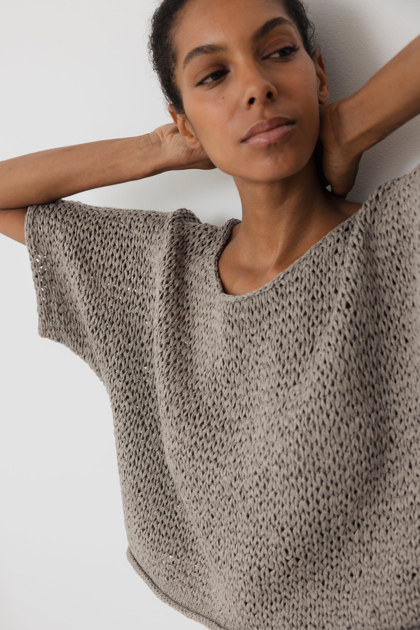 Handknit Tee : Shale
