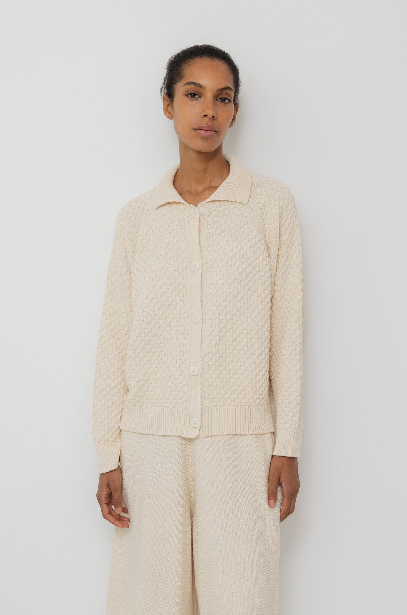 Textured Cardigan : Natural