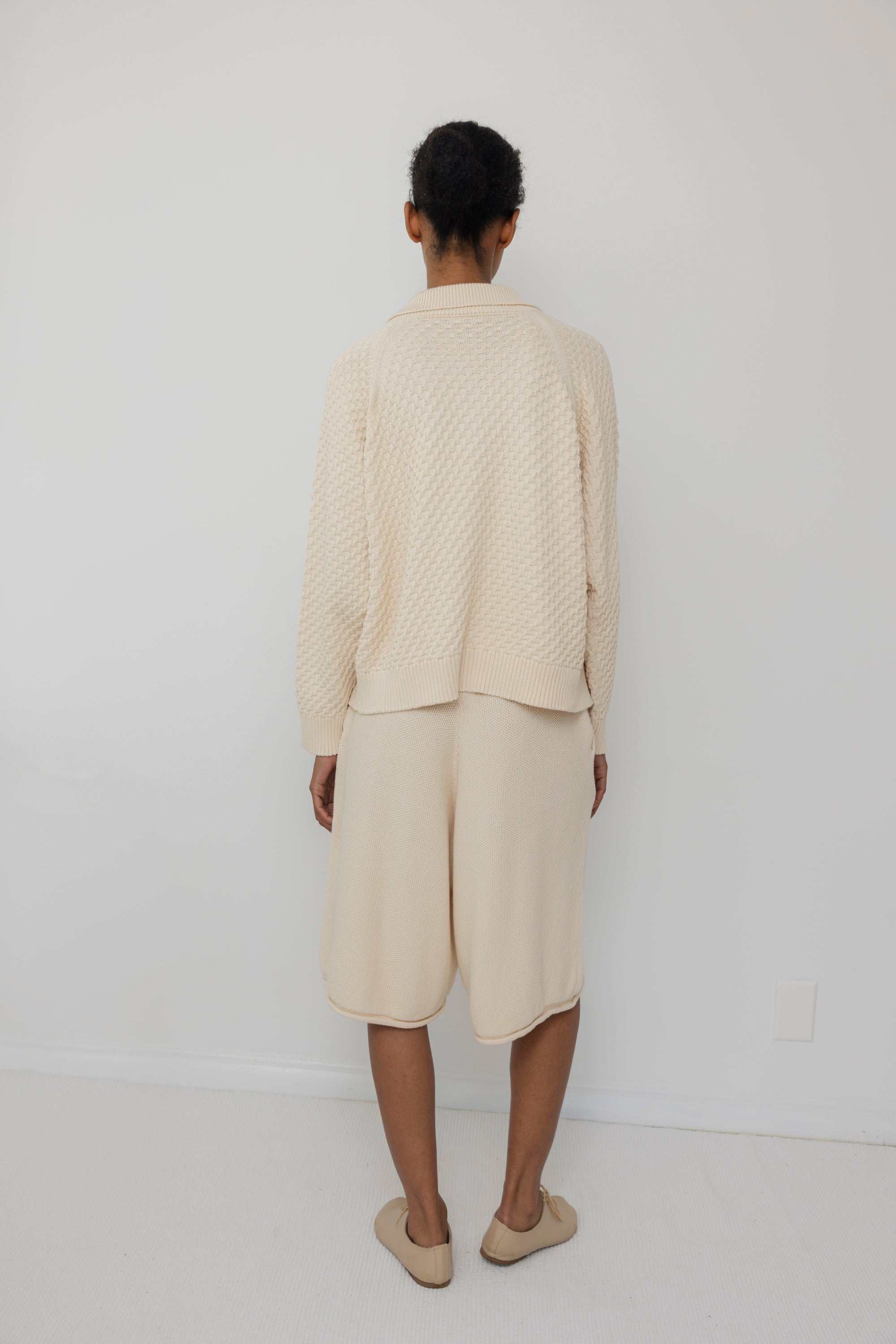Textured Cardigan : Natural
