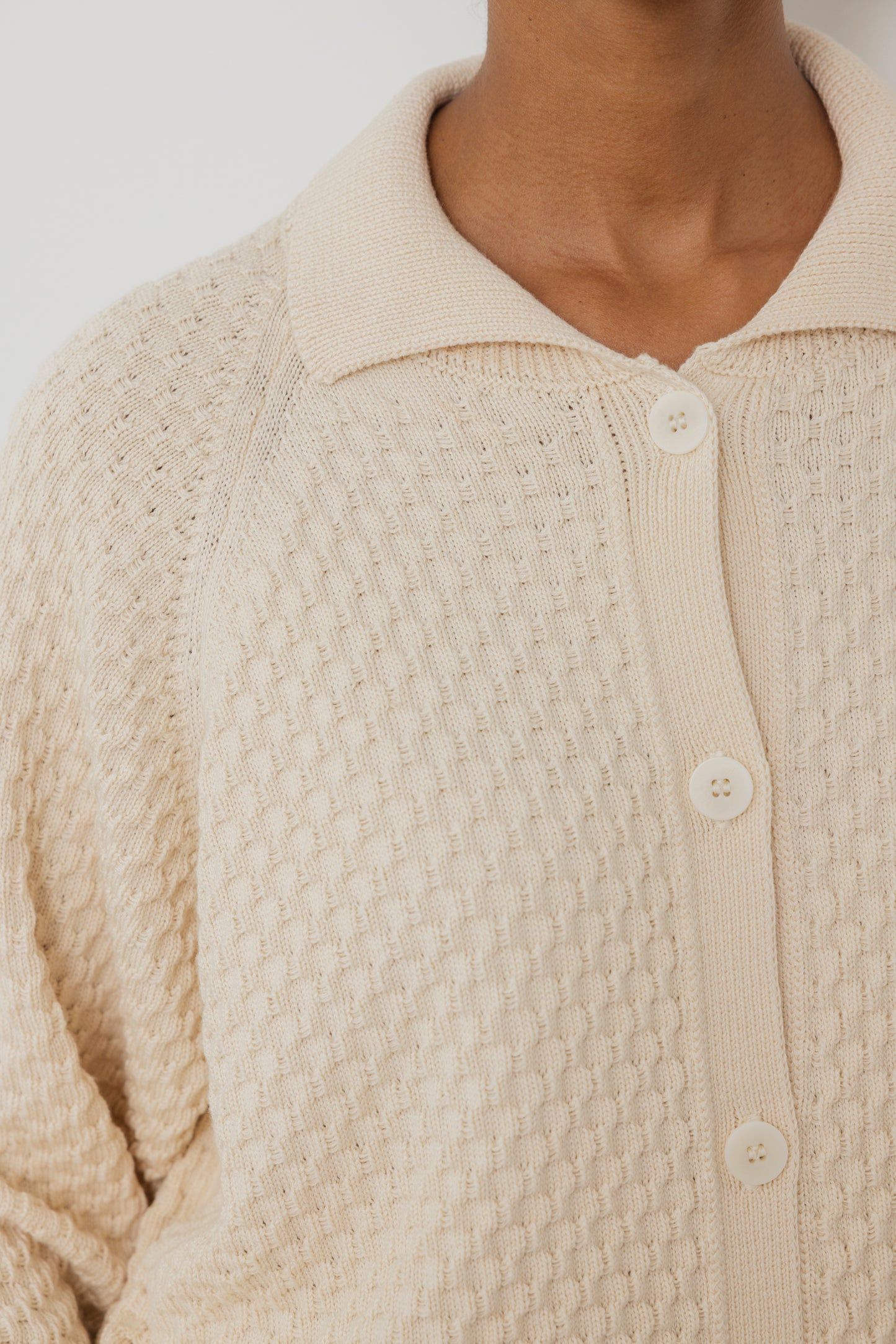Textured Cardigan : Natural