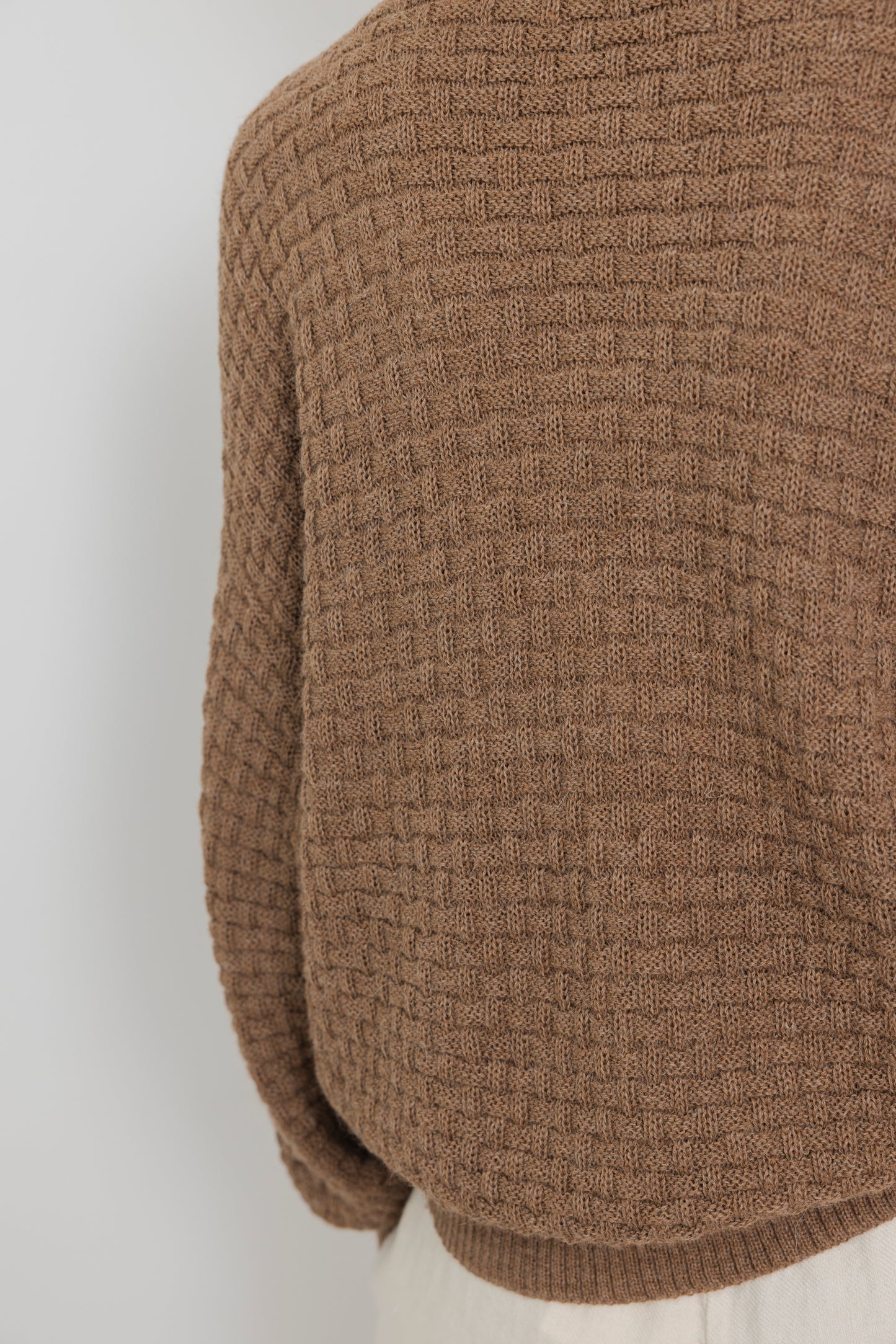 Lattice Cardigan : Camel