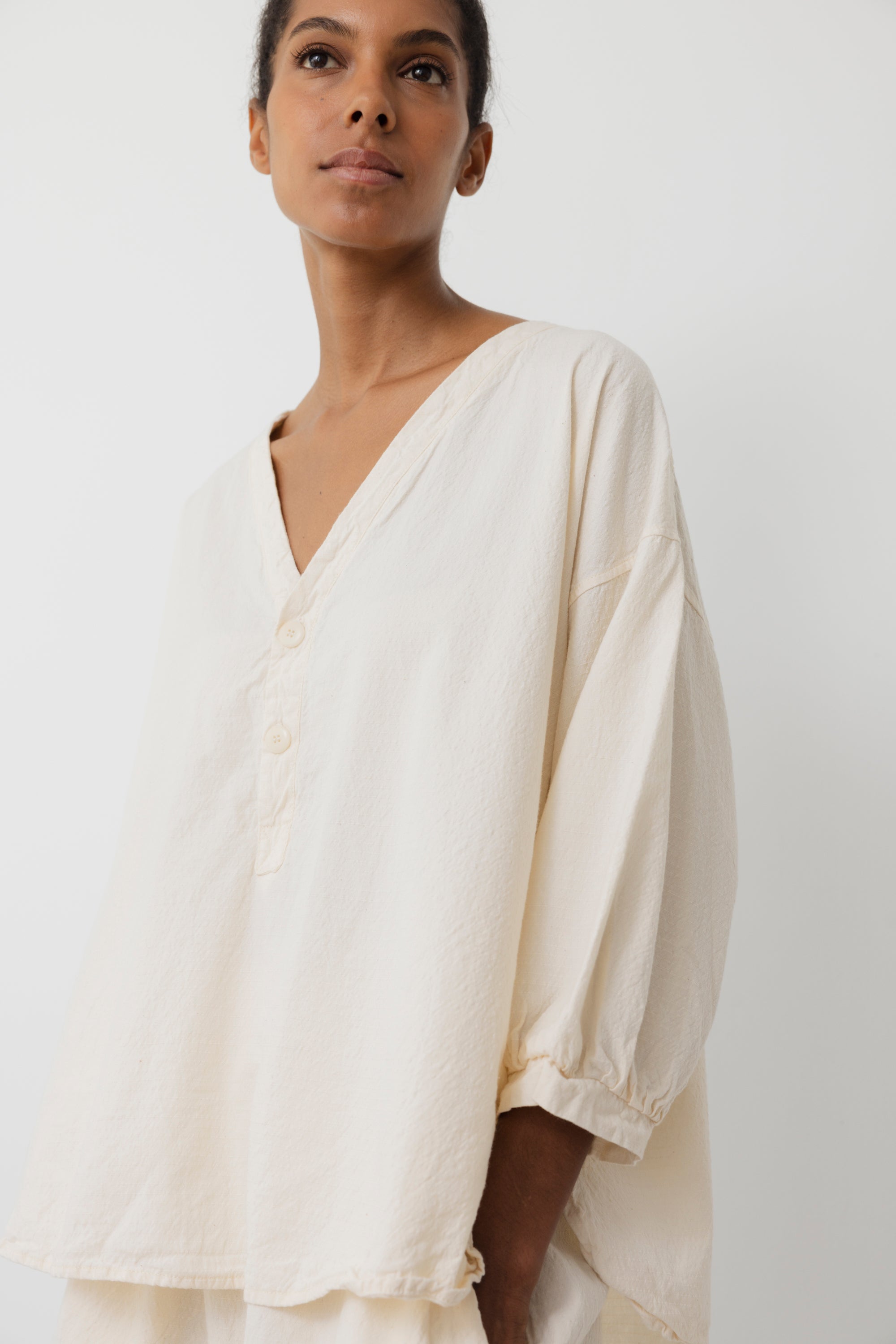 Woven Popover : Natural
