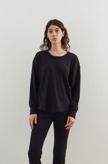 Scoop Neck Thermal : Black
