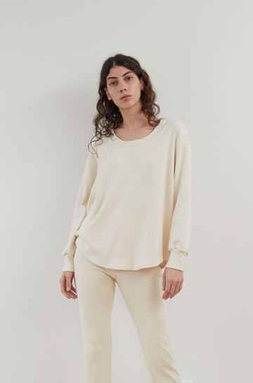 Scoop Neck Thermal : Natural