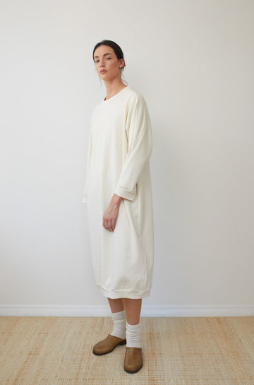 Sweatshirt Dress : Natural