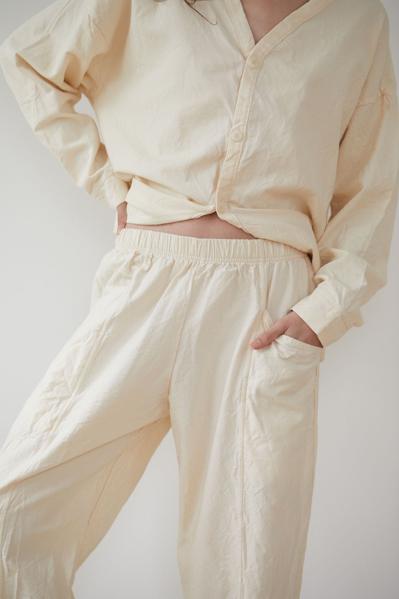 Twill Trouser : Natural
