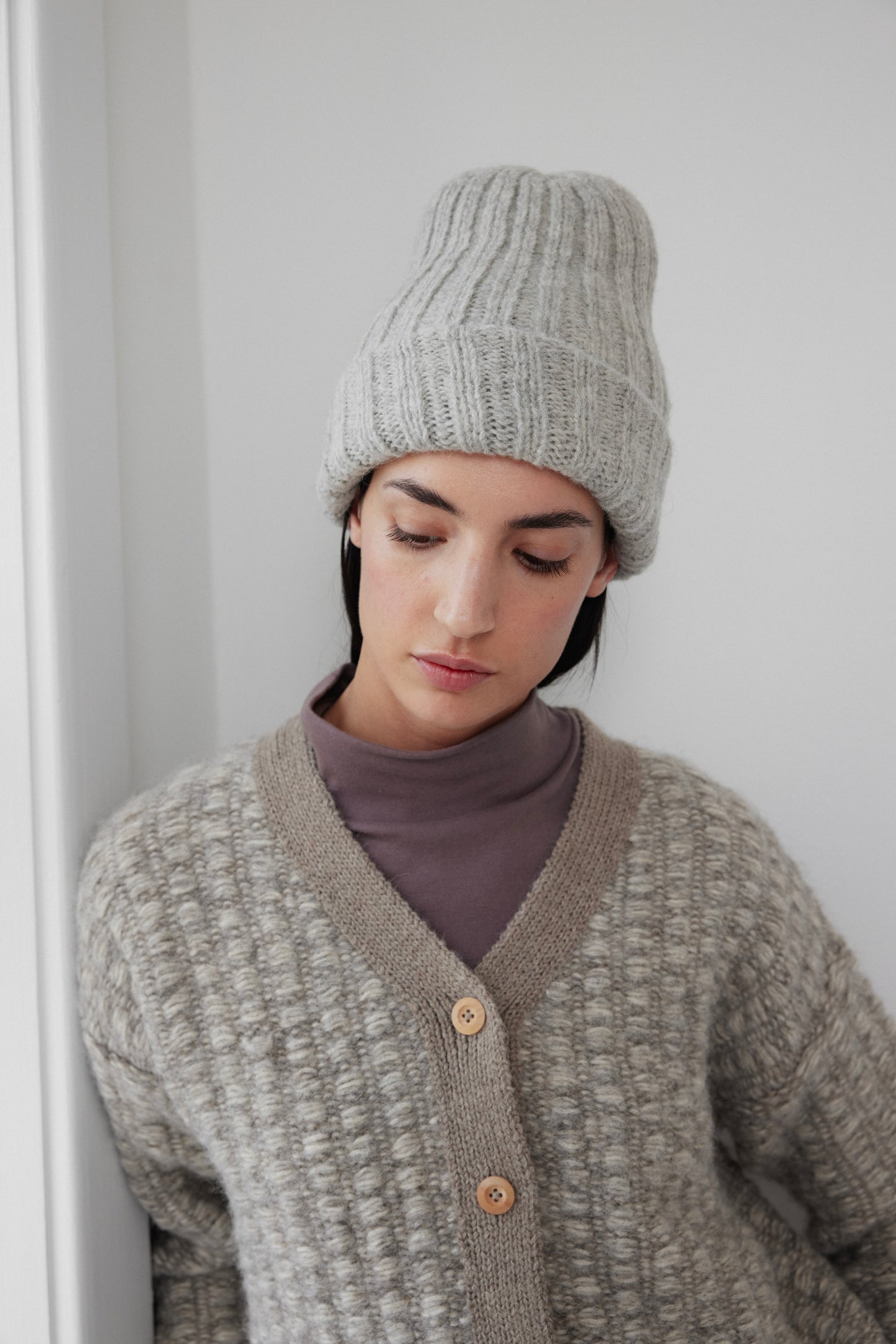 Rib Hat : Heather