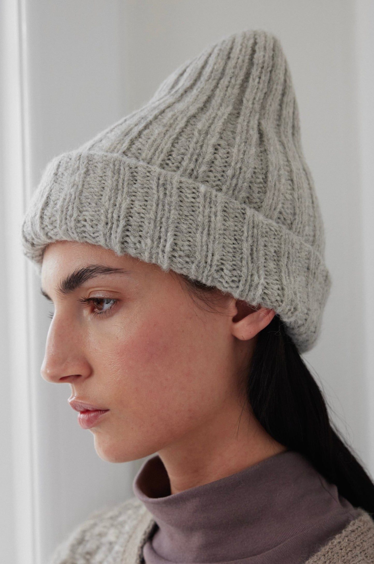 Rib Hat : Heather