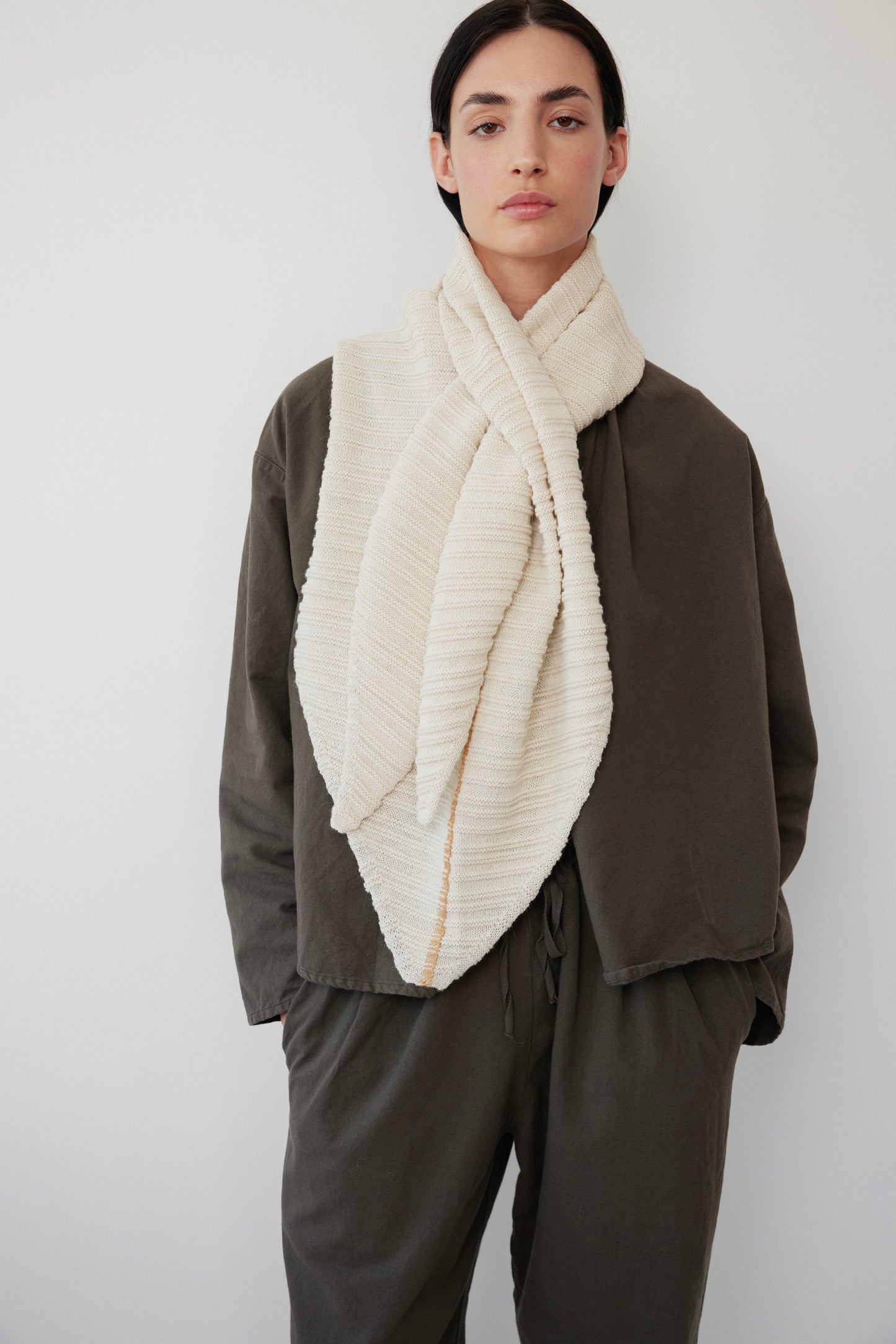 Poncho Scarf : Natural