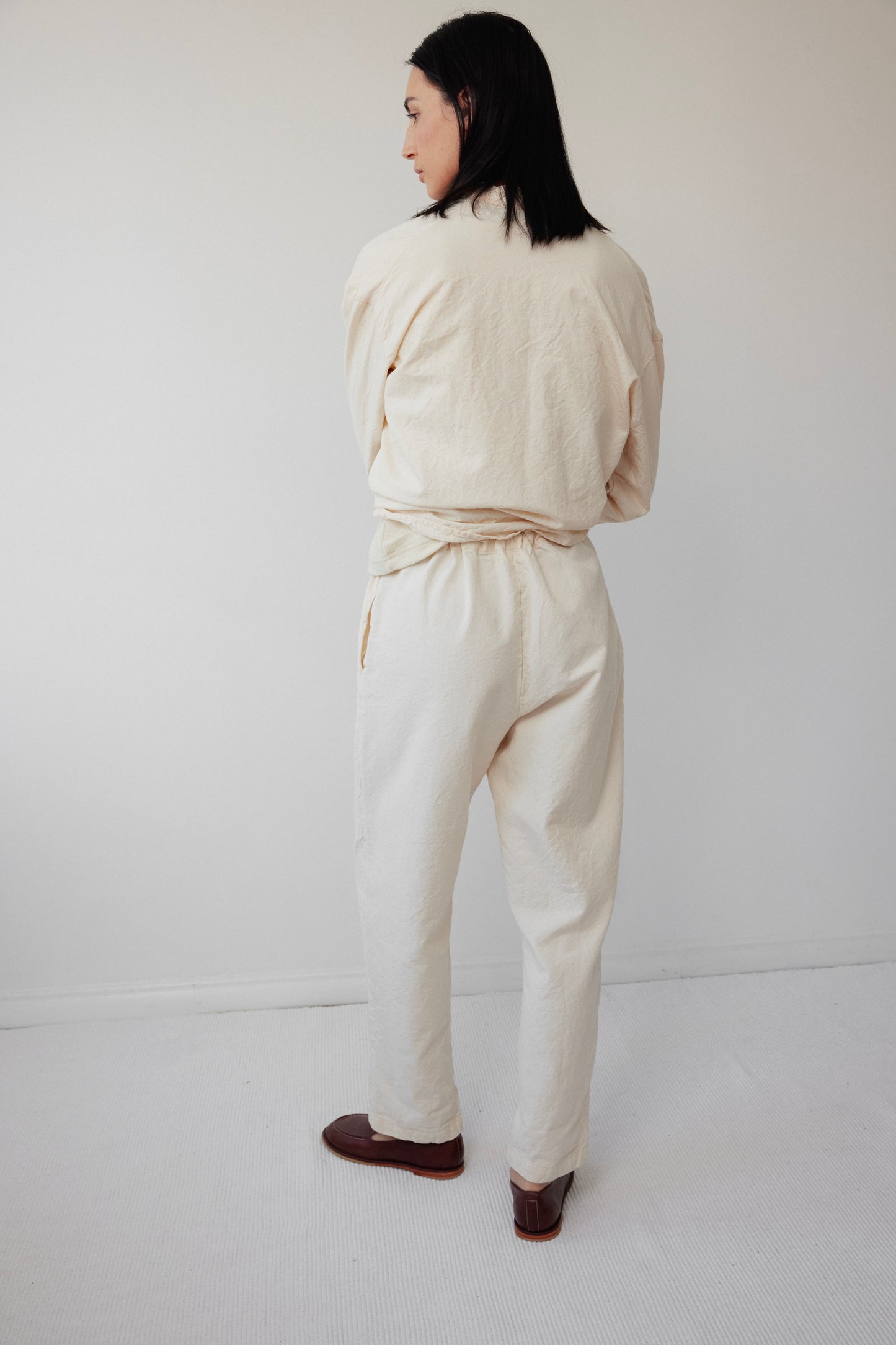 Drawstring Trouser : Natural