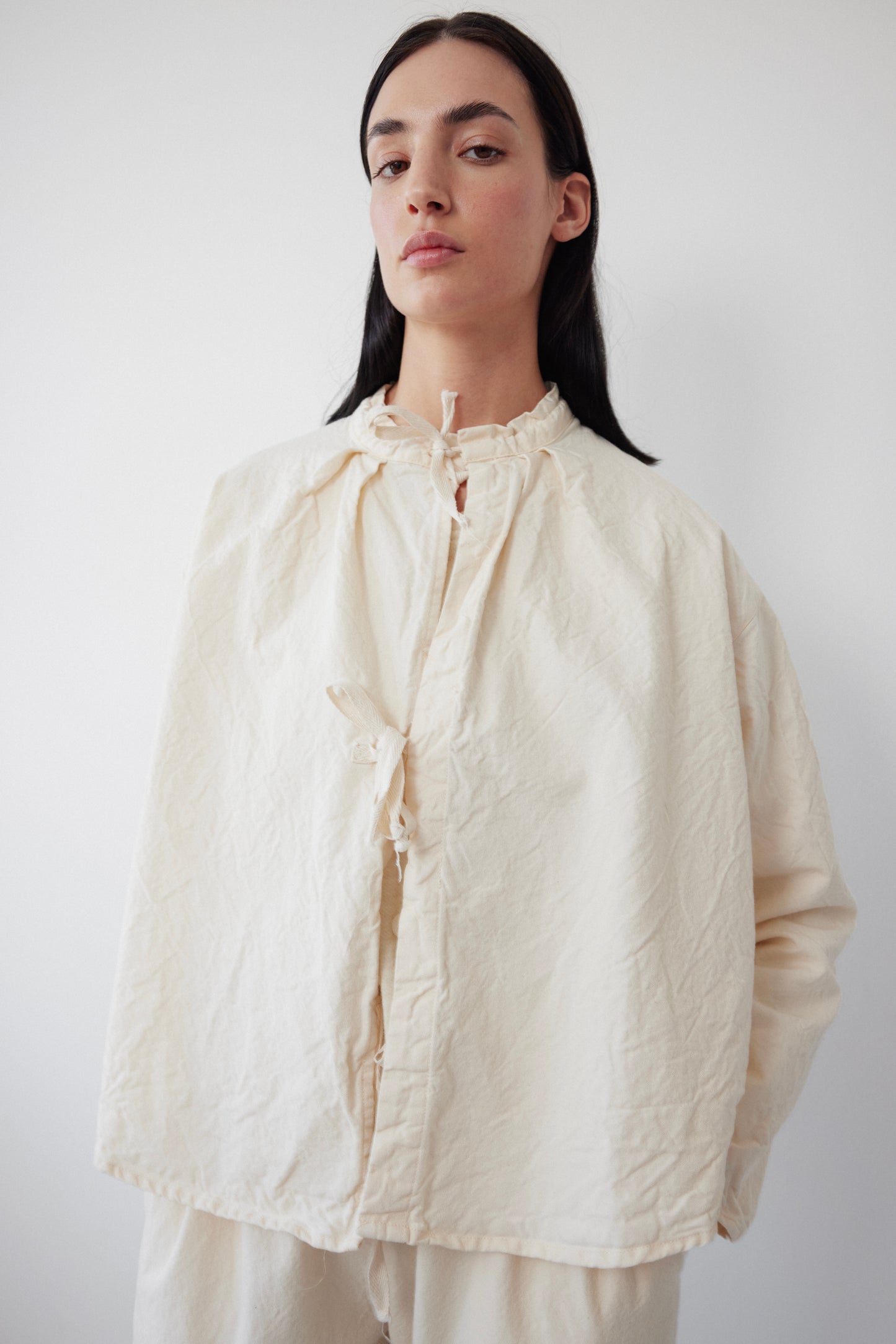 Drawstring Jacket : Natural