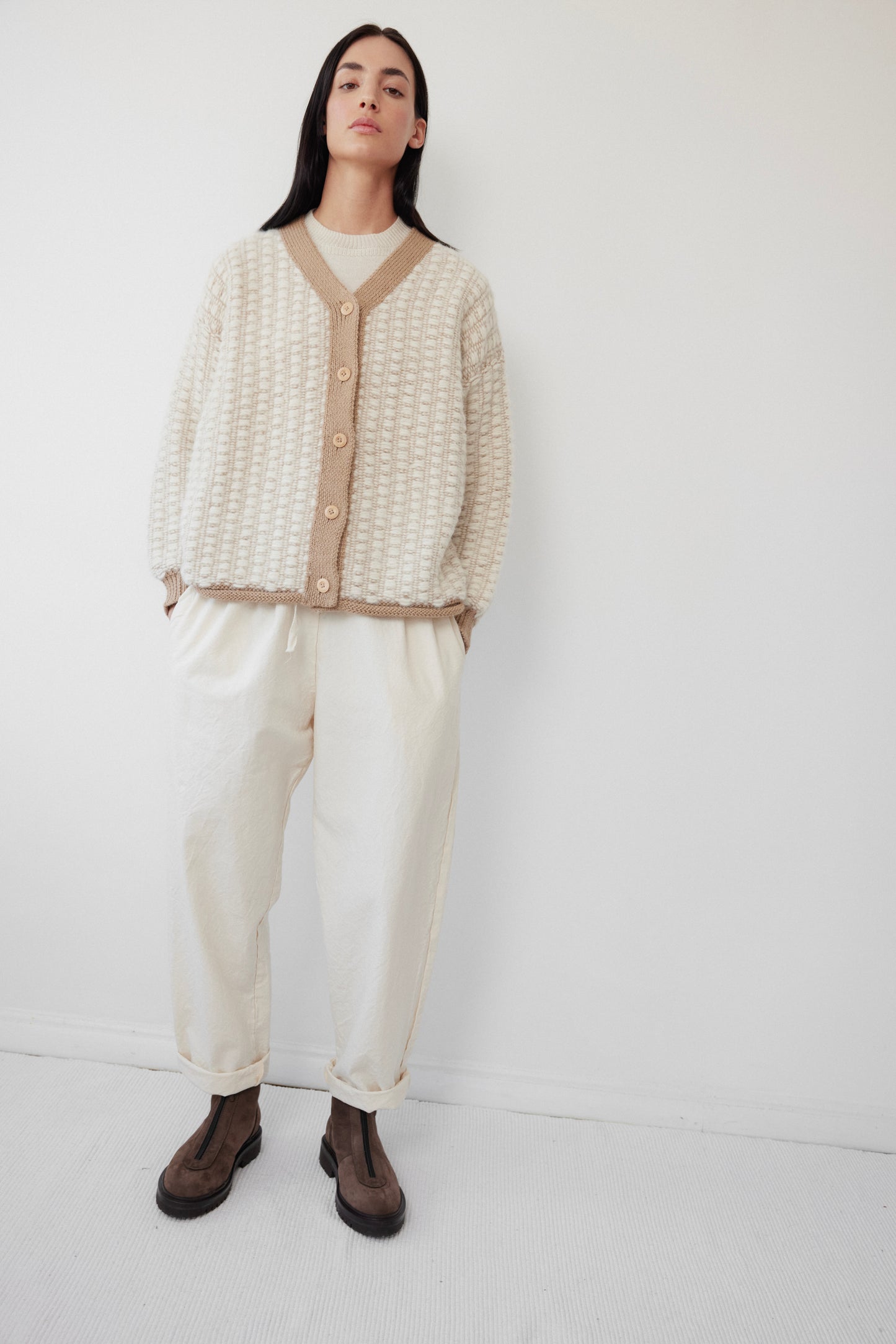 Knit / Weave Jacket : Hazelnut