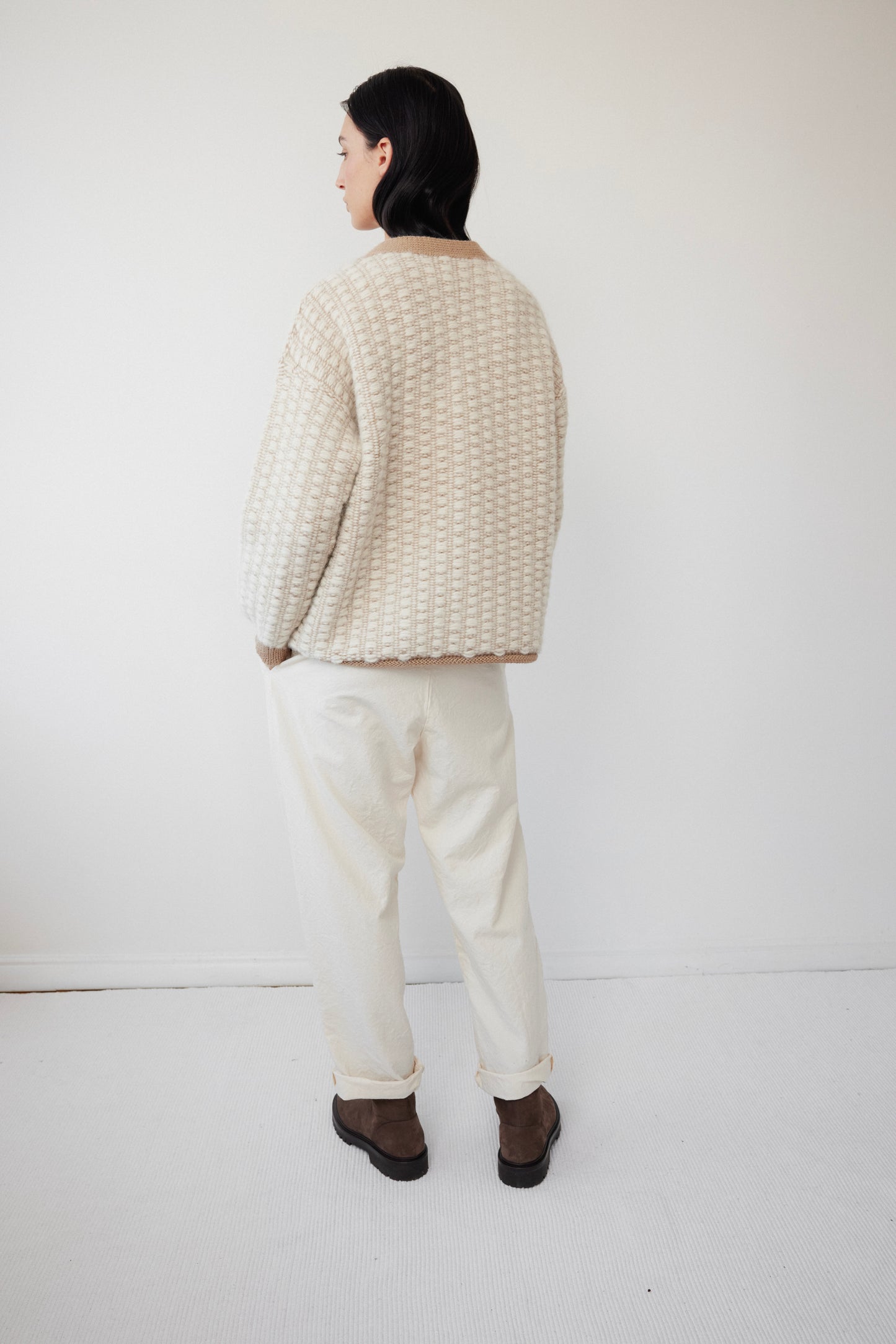 Knit / Weave Jacket : Hazelnut