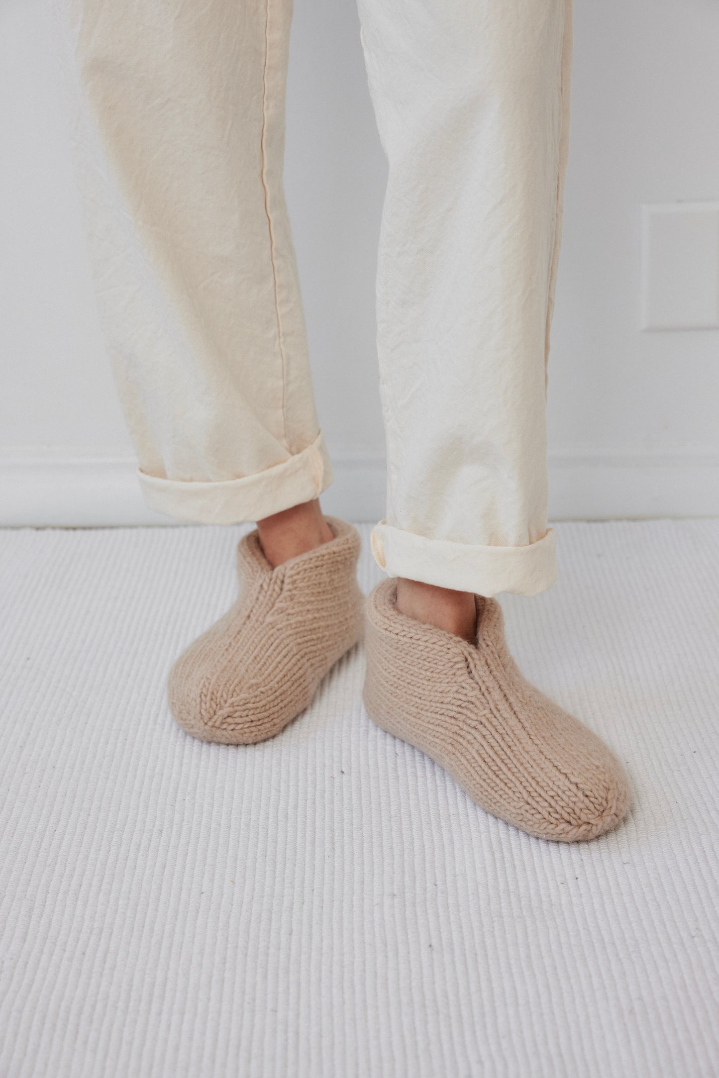 Felted Slippers : Sand