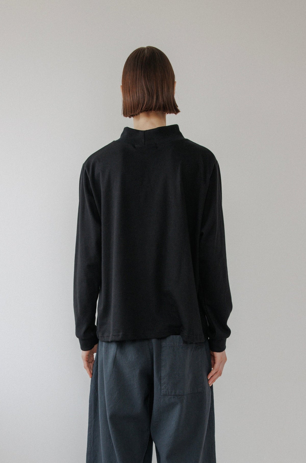 Loose Mockneck : Black