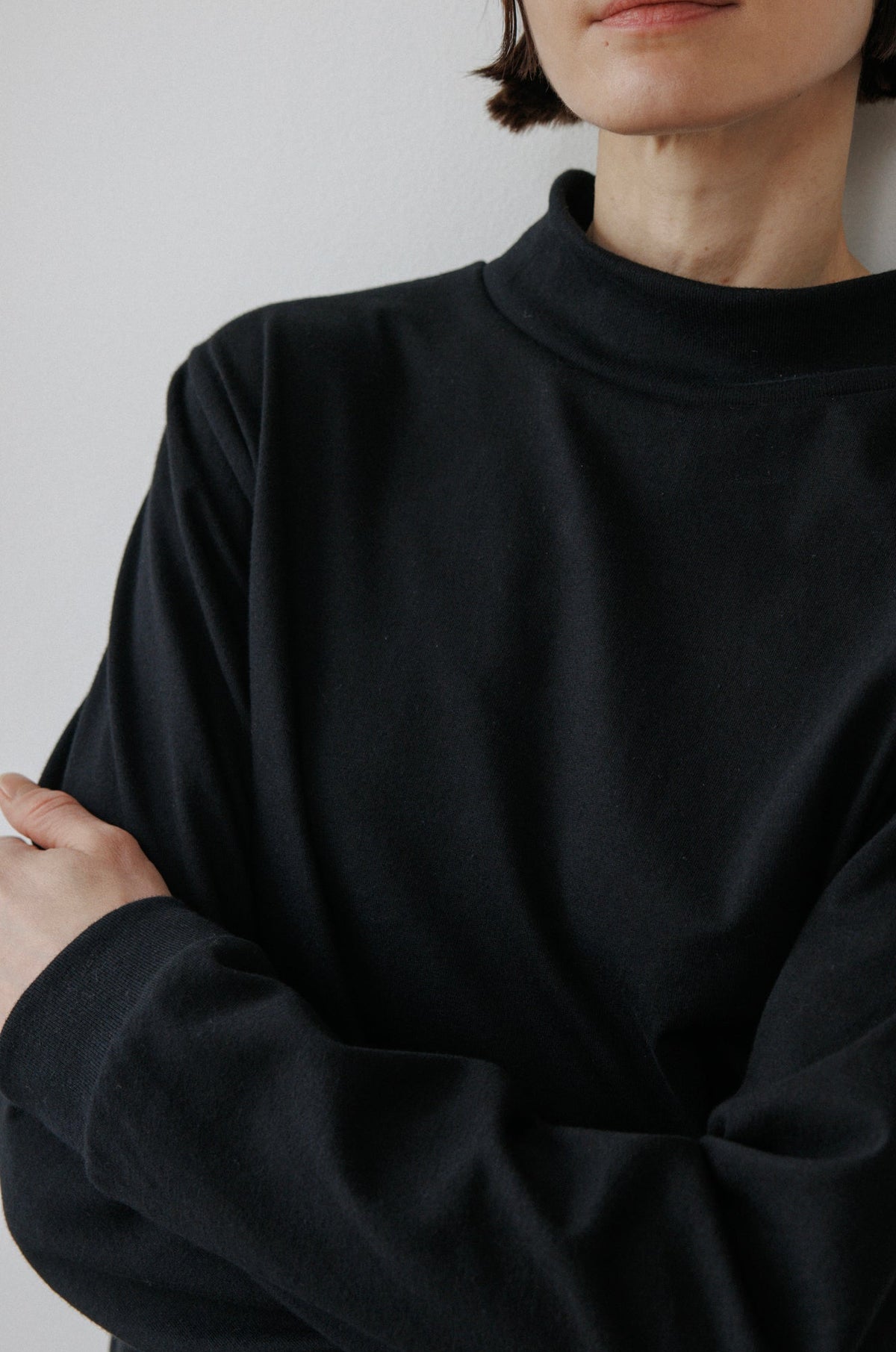 Loose Mockneck : Black