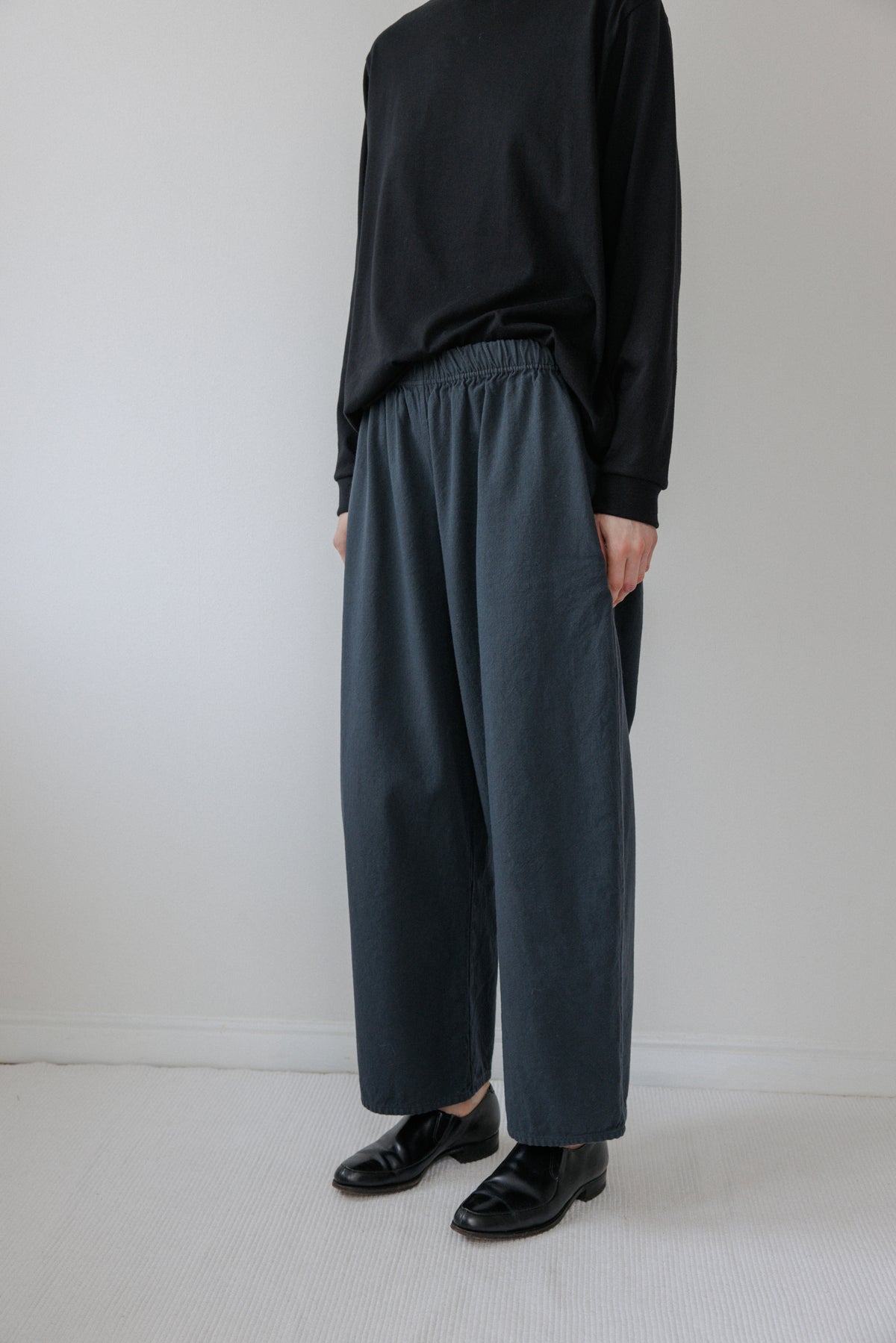 Wide Twill Trouser : Mineral