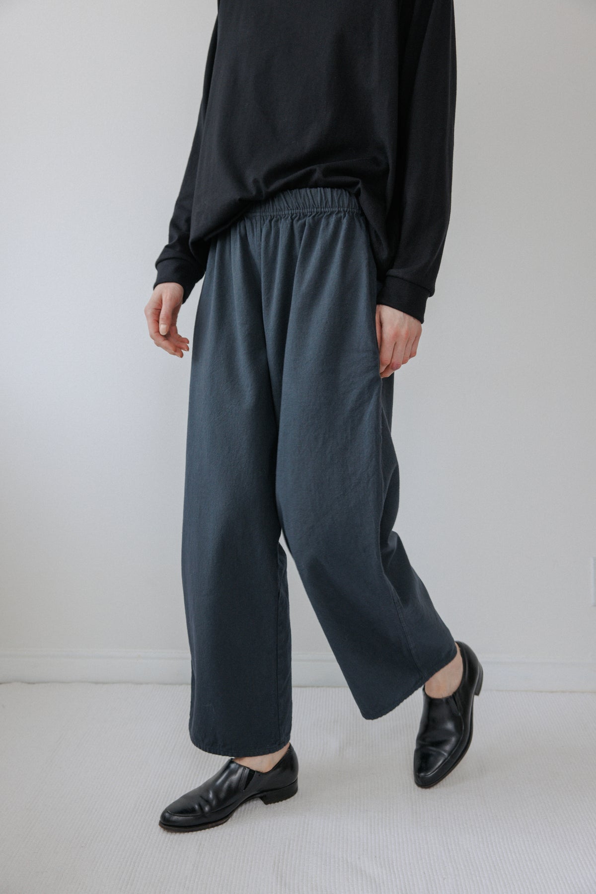 Wide Twill Trouser : Mineral