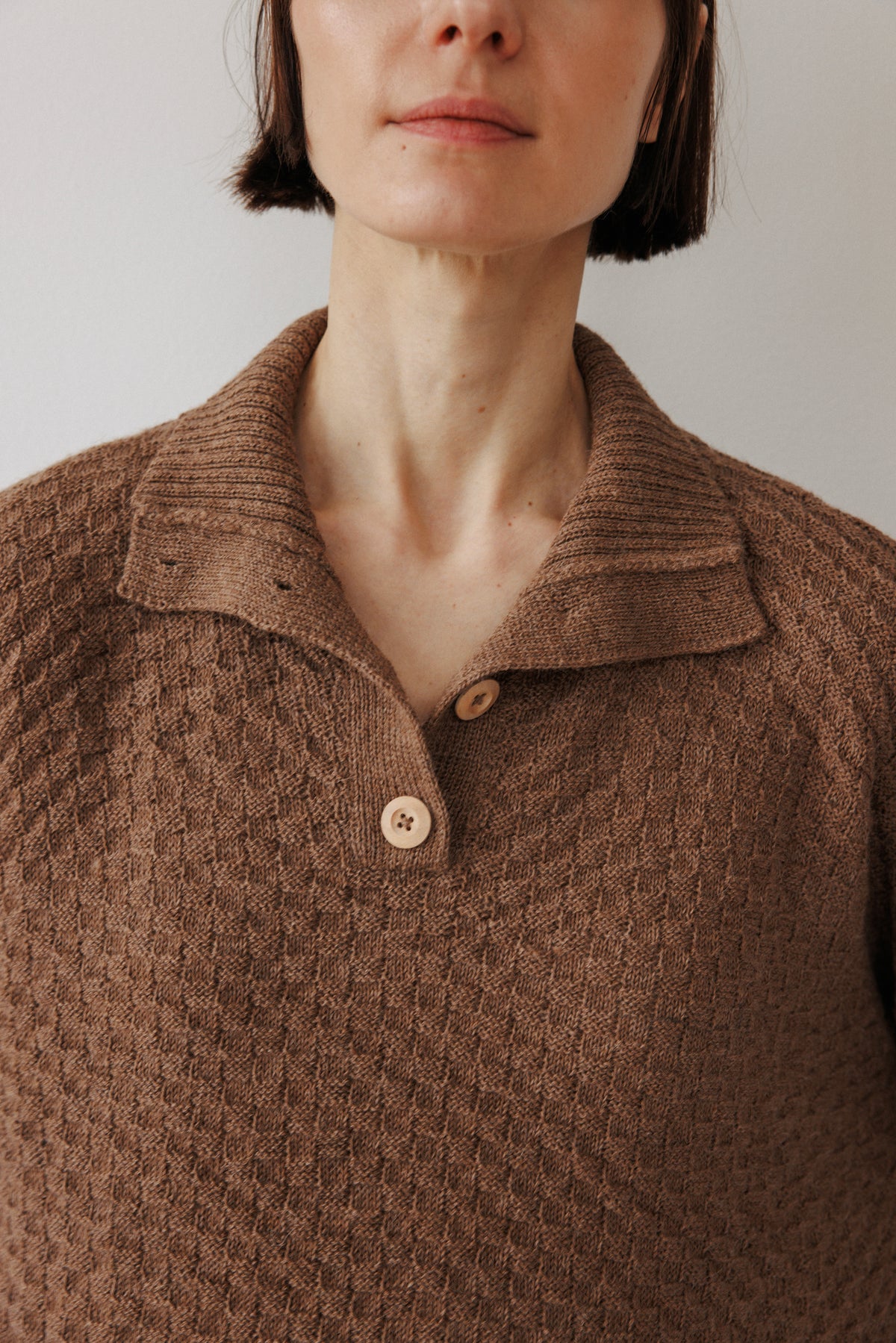 Lattice Henley : Camel