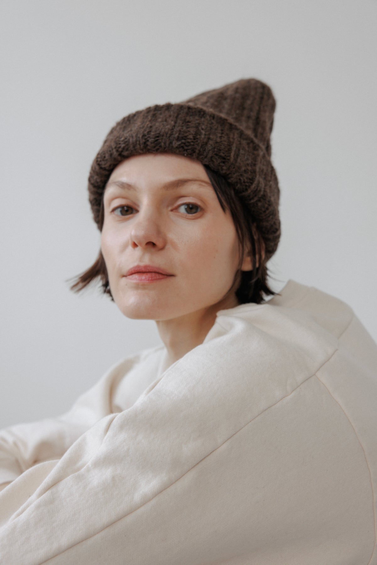 Rib Hat : Cocoa