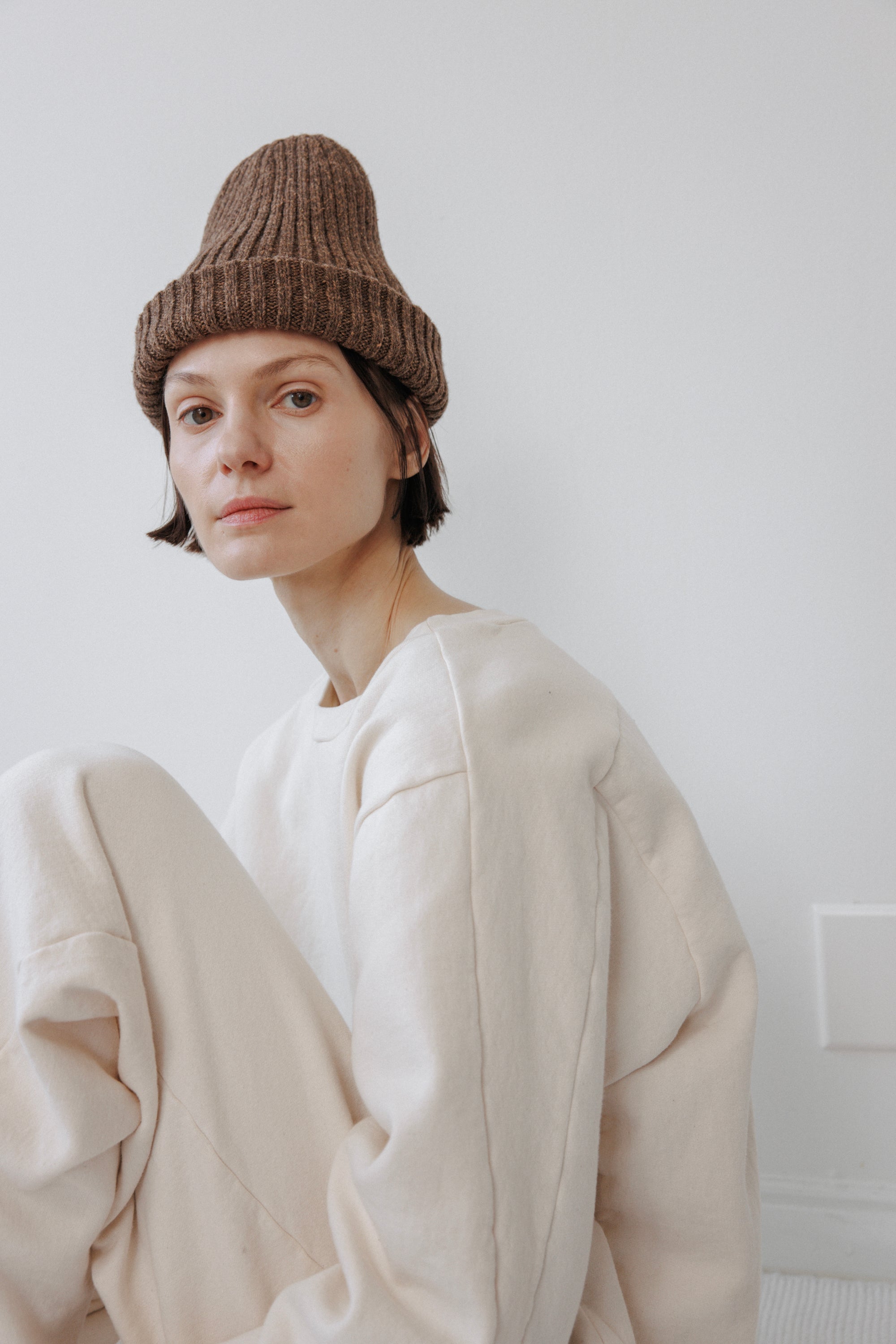Skinny Rib Hat : Umber