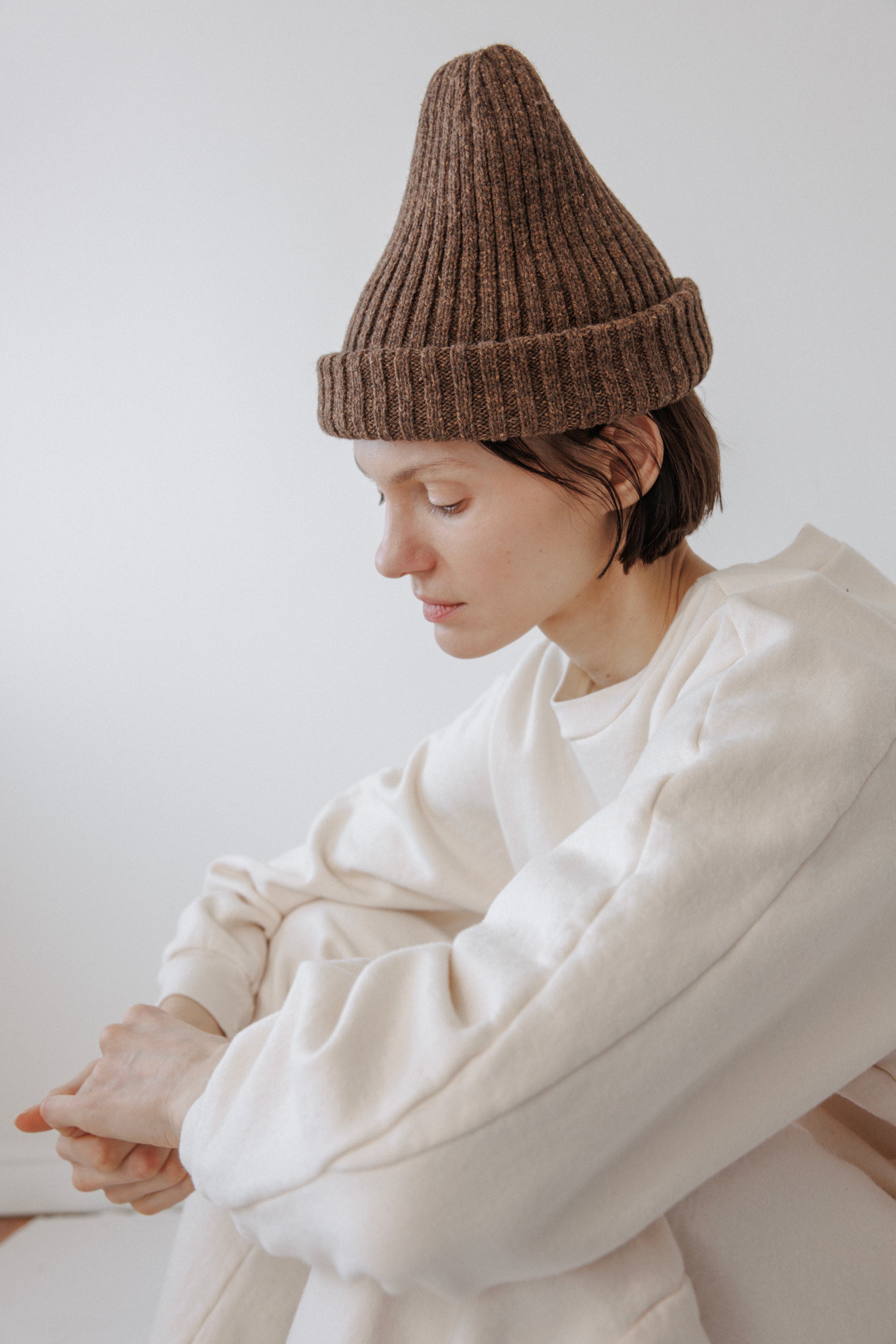 Skinny Rib Hat : Umber