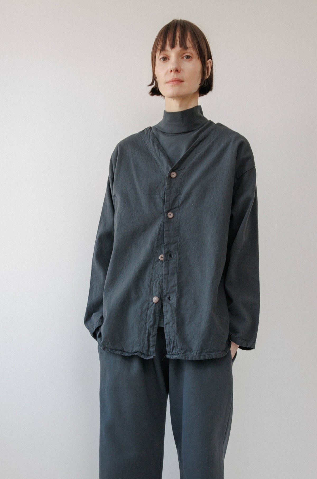 Twill Buttondown : Mineral
