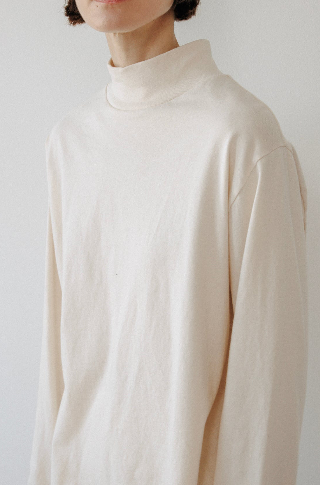 Loose Mockneck : Natural