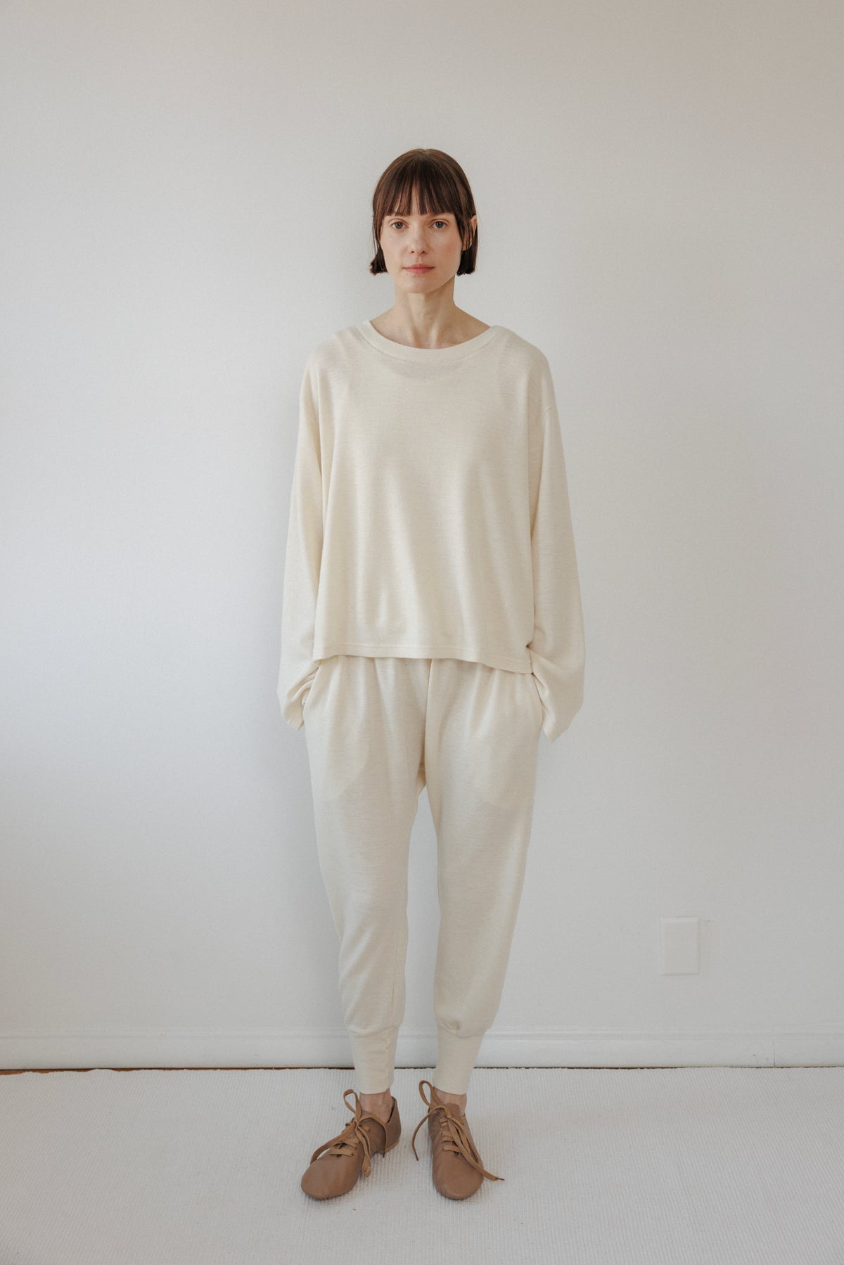 Wool Long John : Natural