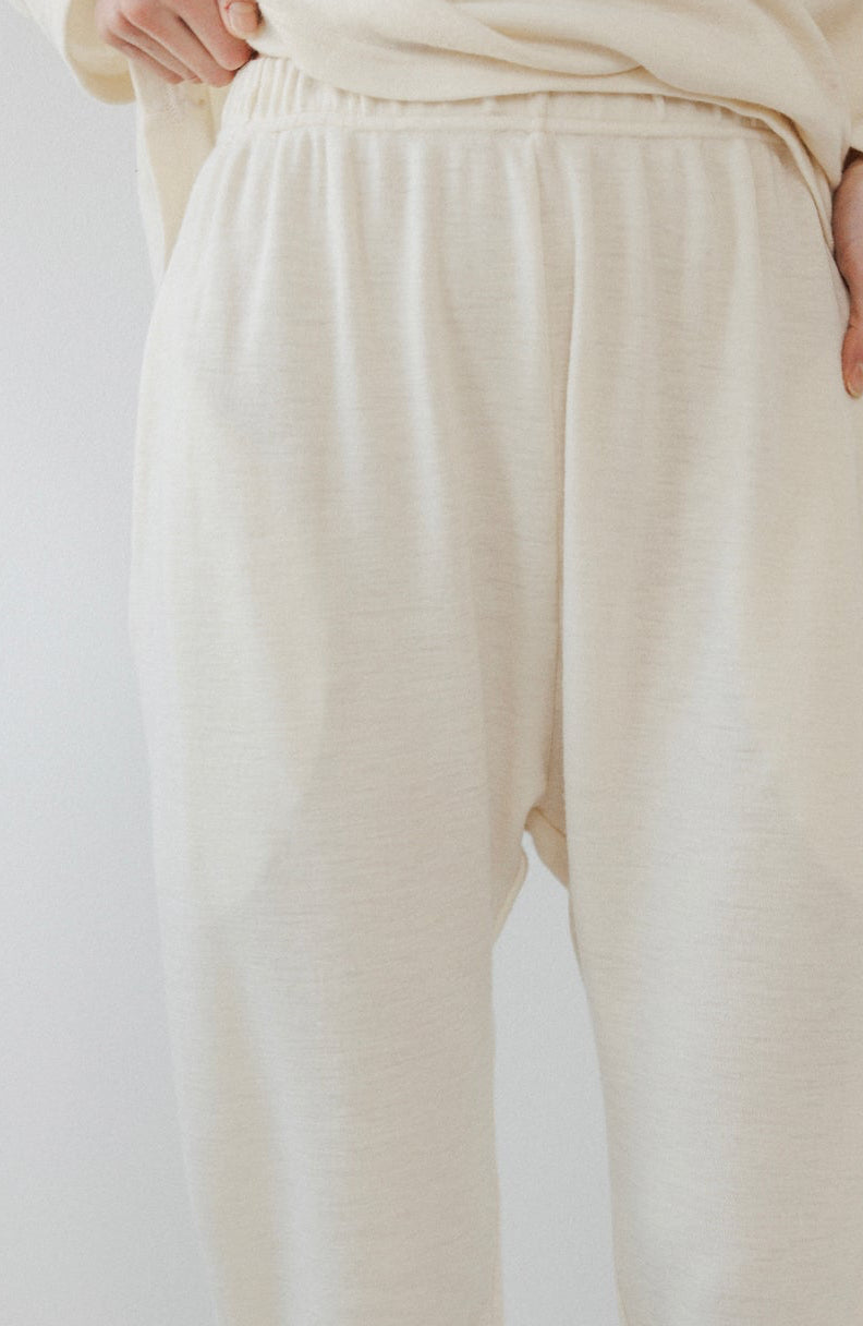 Wool Long John : Natural