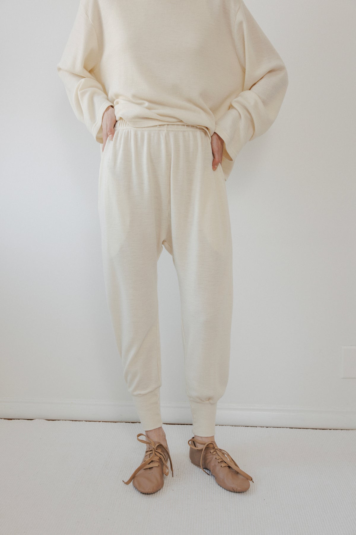 Wool Long John : Natural