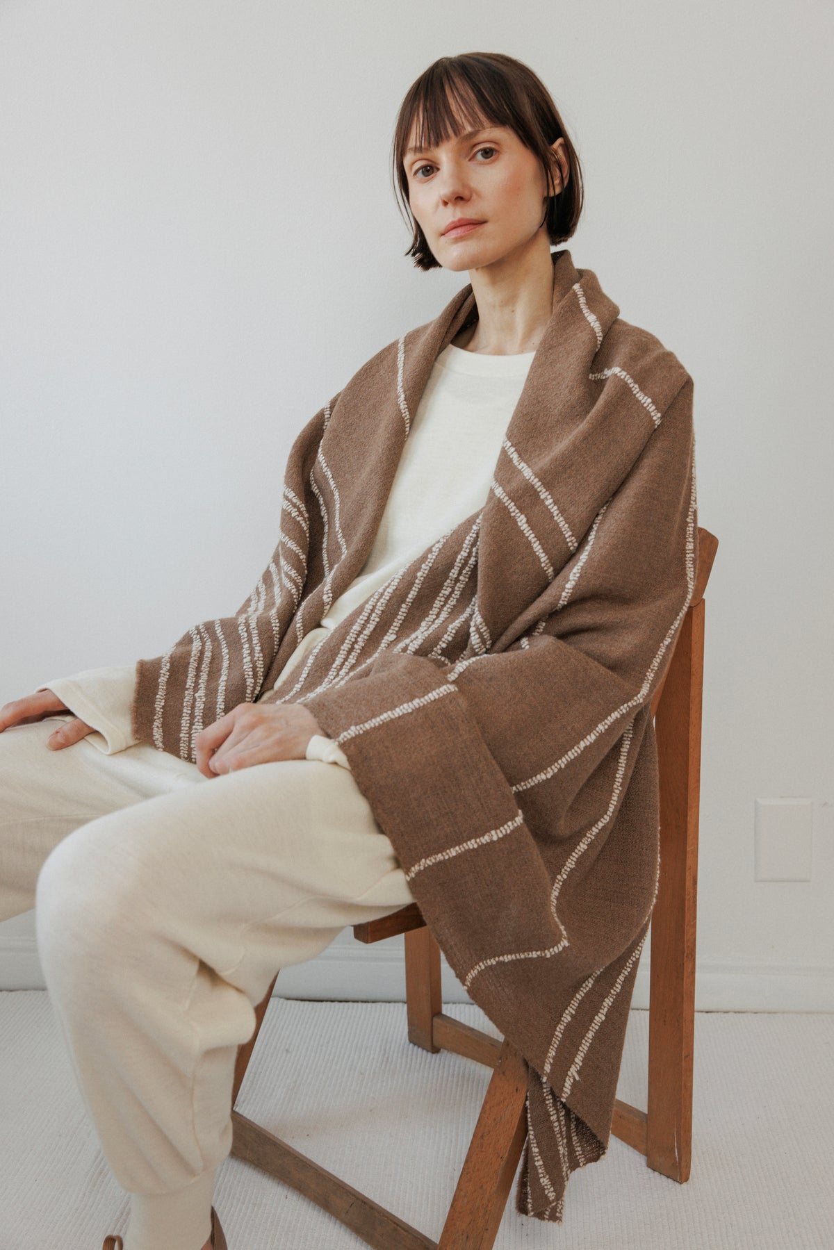 Handwoven Throw : Camel