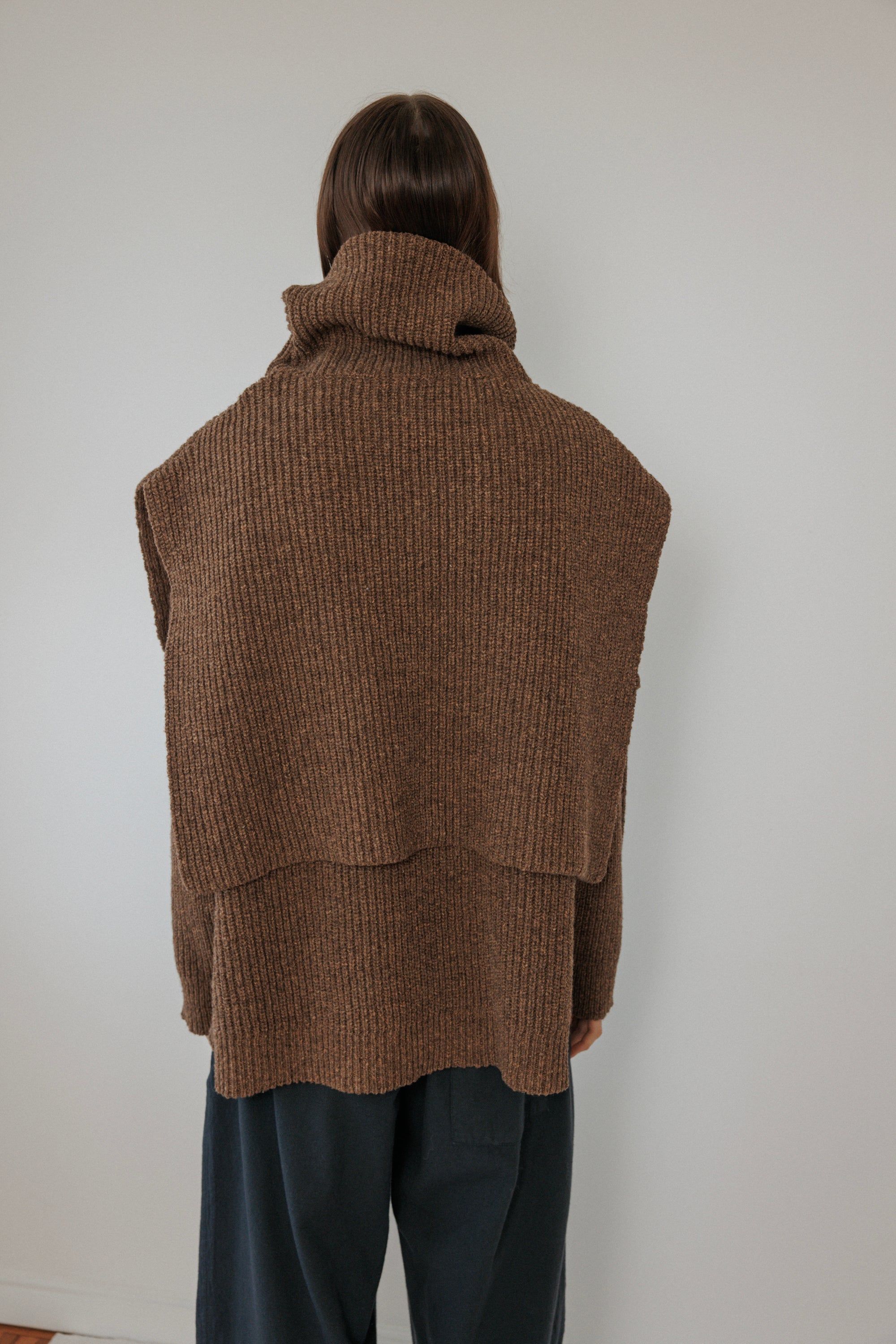 Rib Poncho : Umber