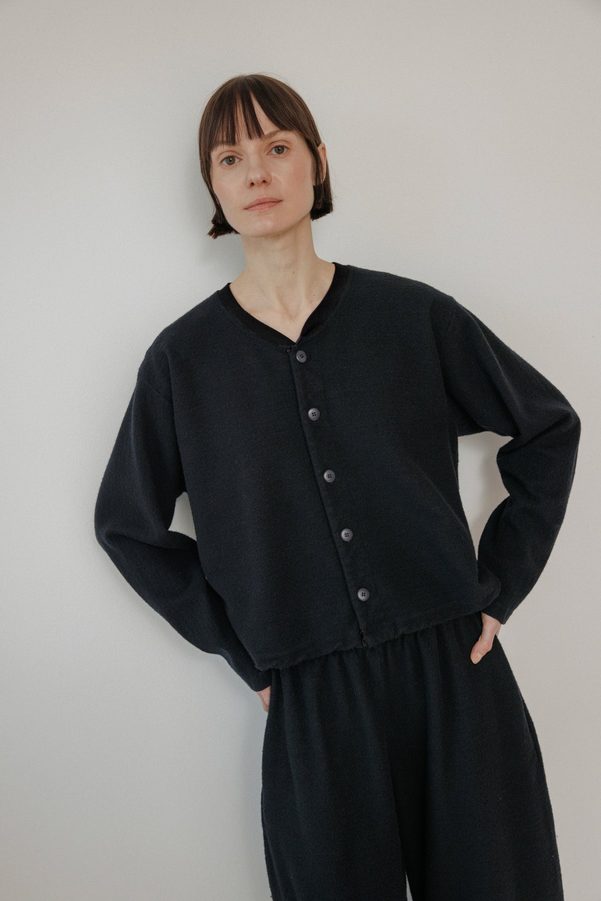 Brushed Wool Liner : Black