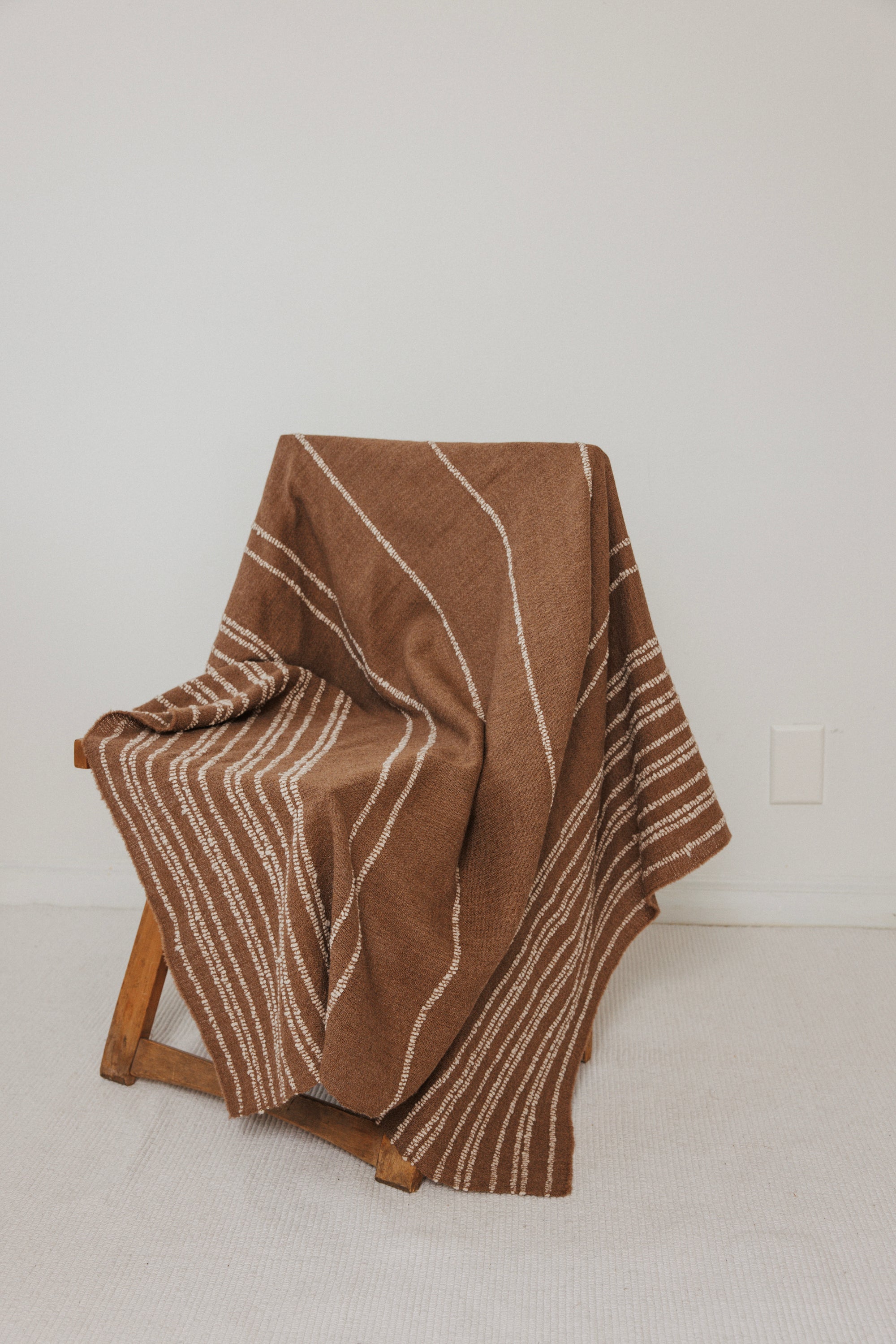 Handwoven Throw : Camel