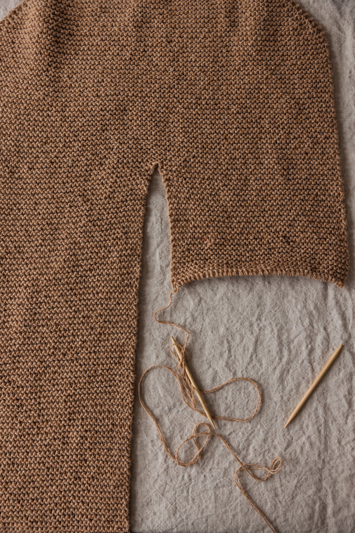 Knit Kit : Rambouillet & Coyote Brown Cotton
