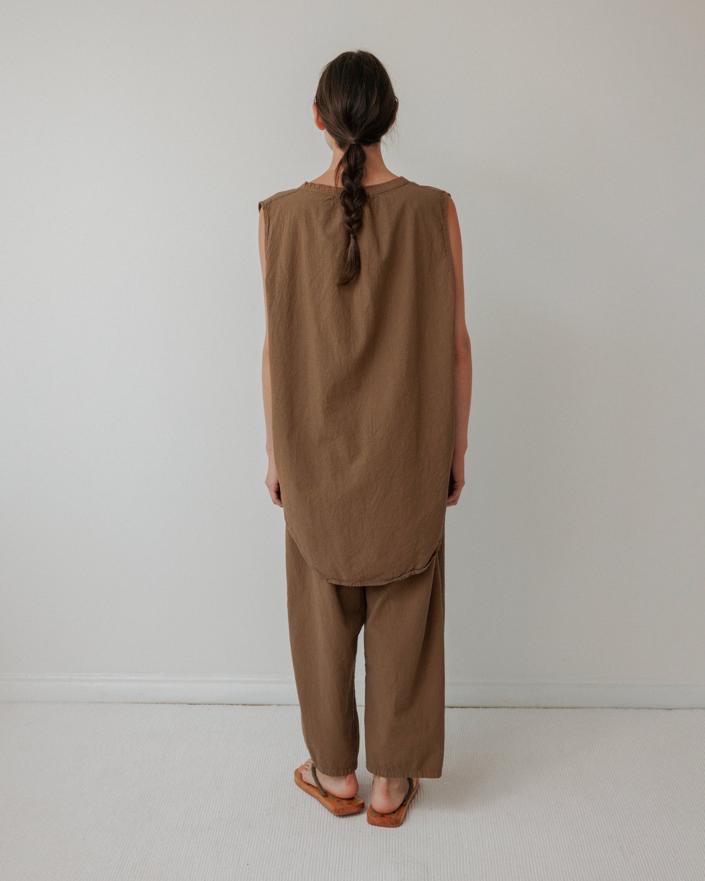 Buttondown Tunic : Sepia
