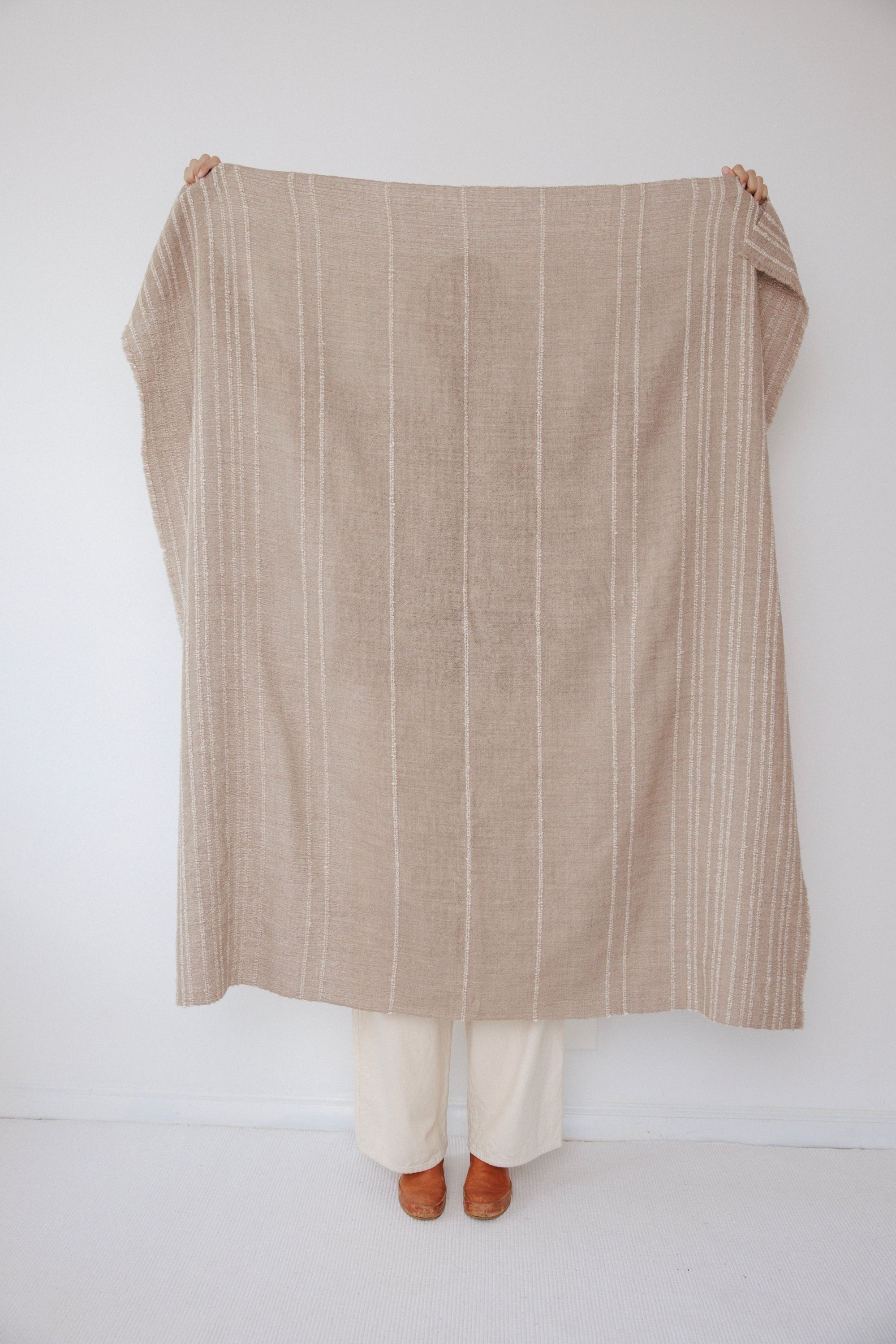 Handwoven Throw : Oatmeal
