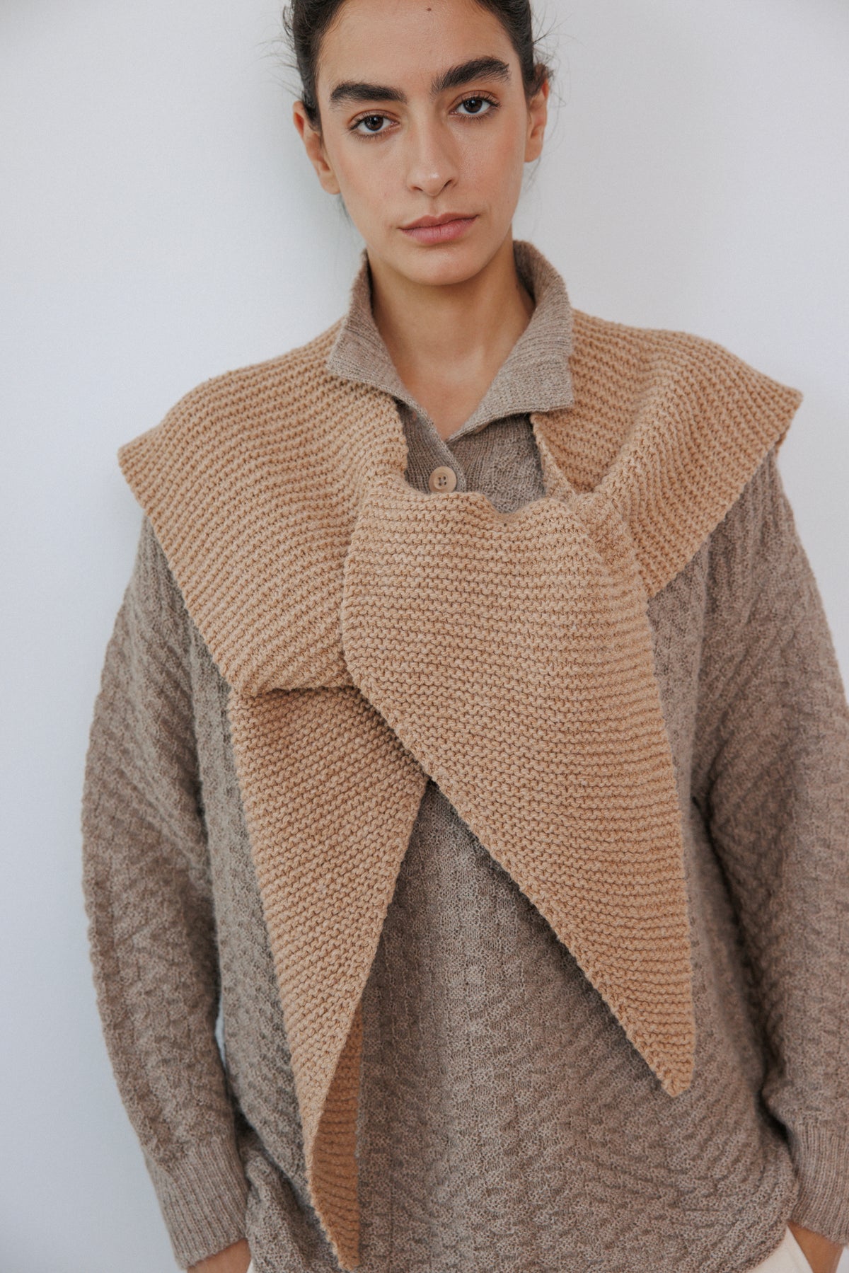 Knit Kit : Poncho Scarf
