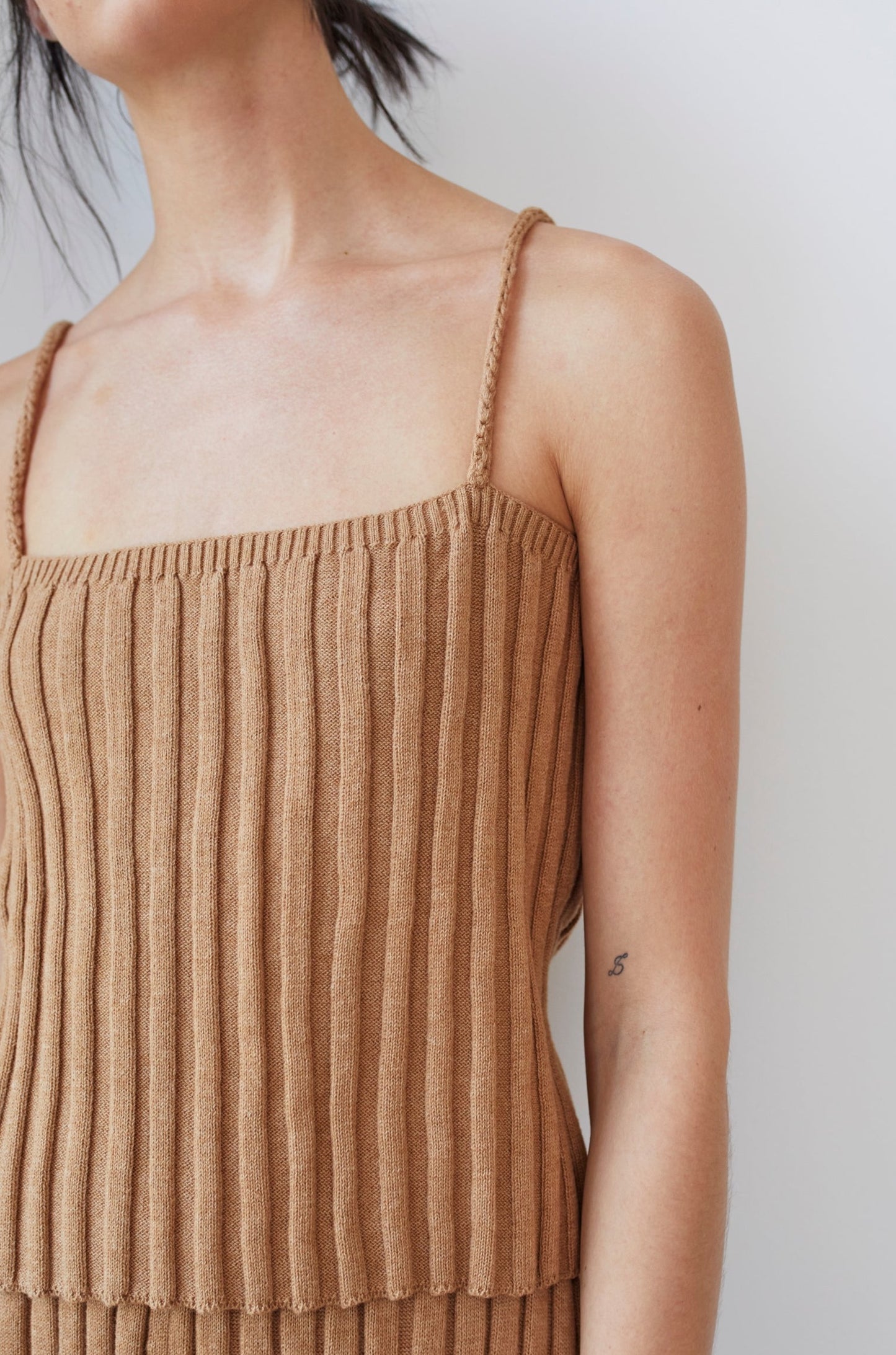 Rib Cami : Toffee