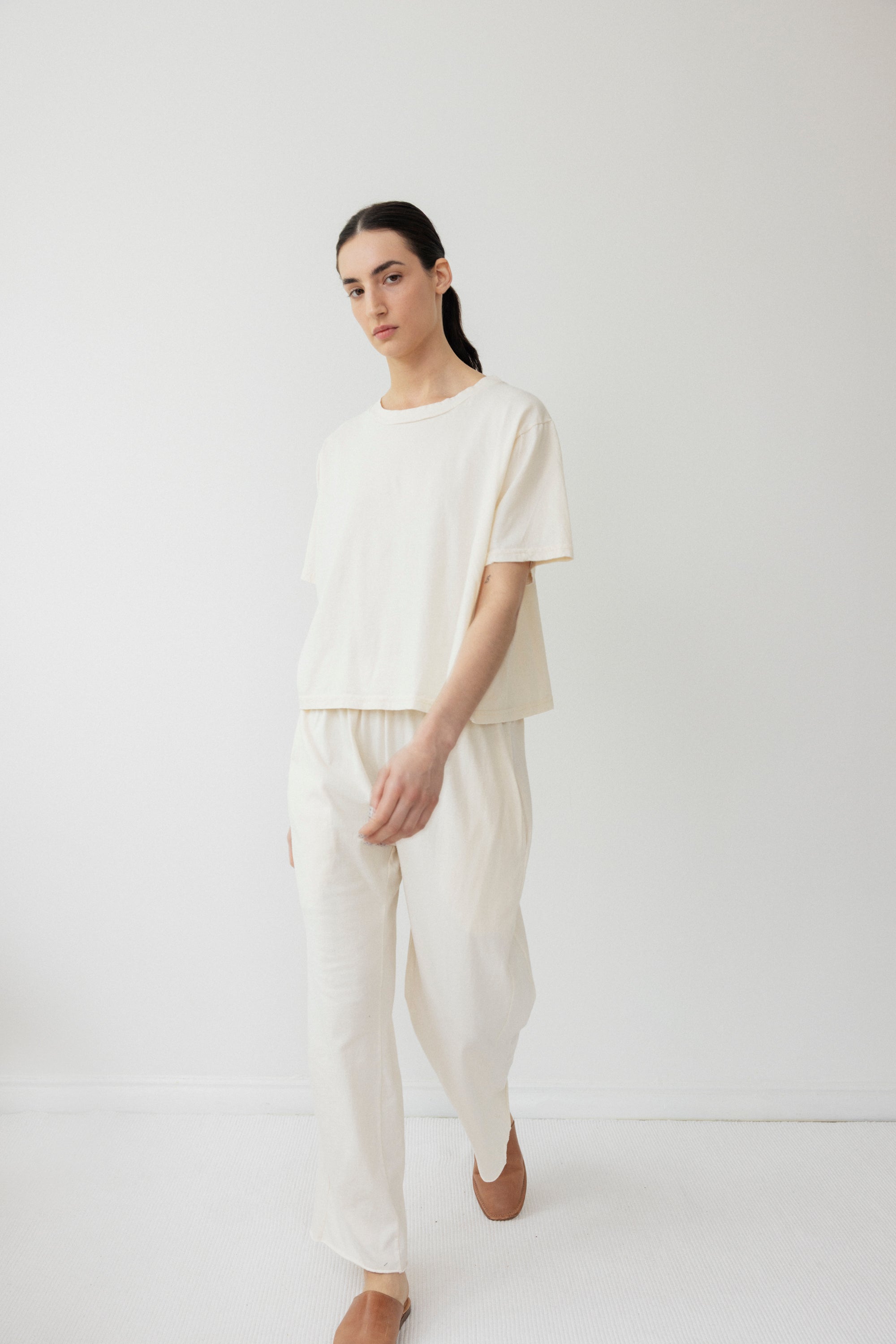 Box Tee : Natural