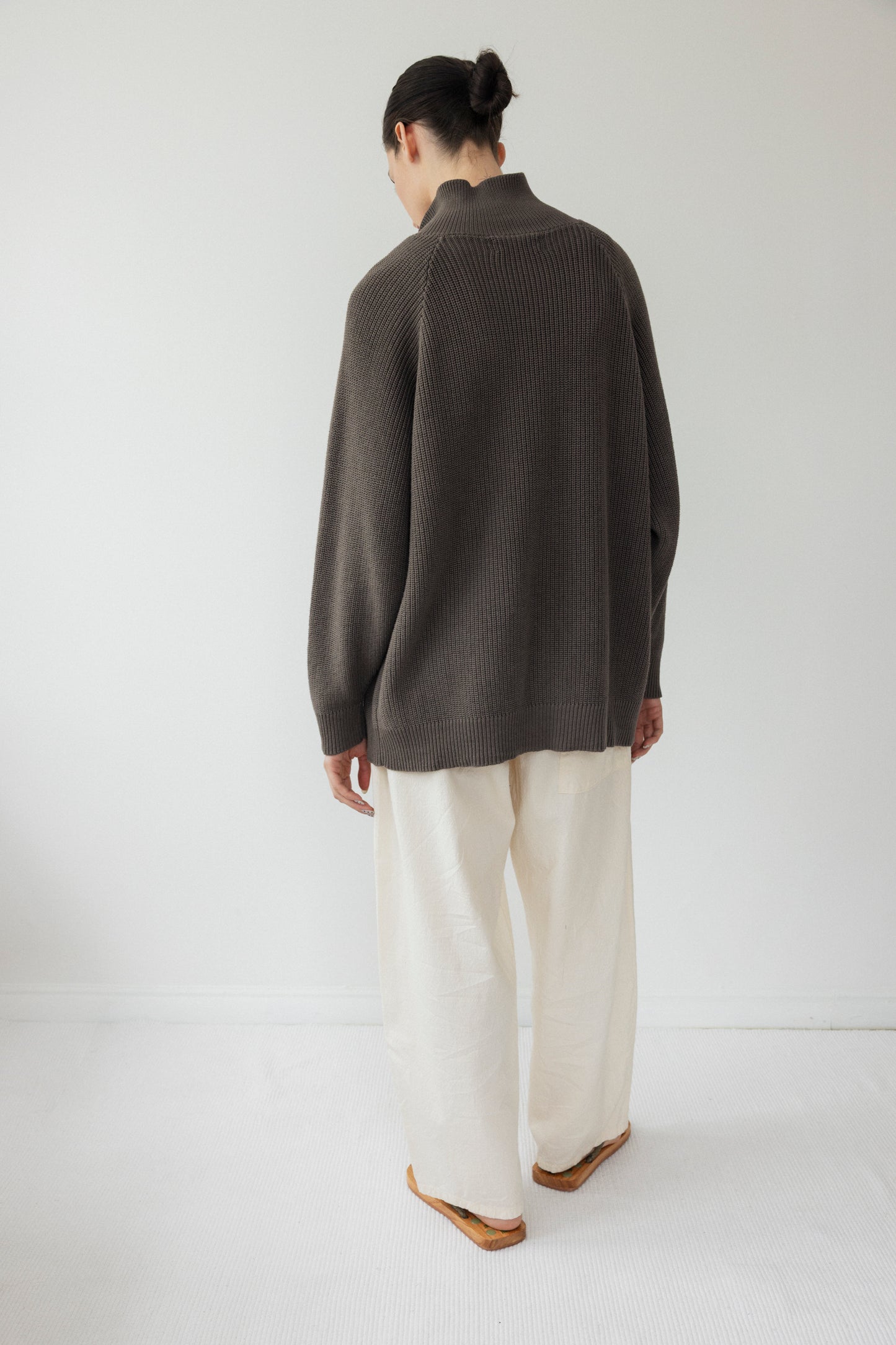 Collar Cardigan : Loam