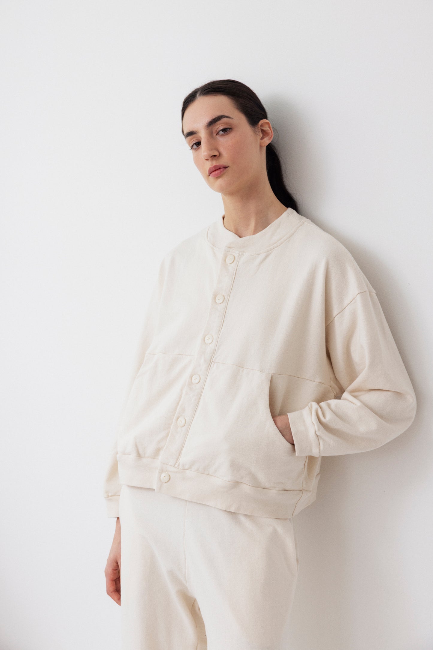 Trainer Jacket : Natural