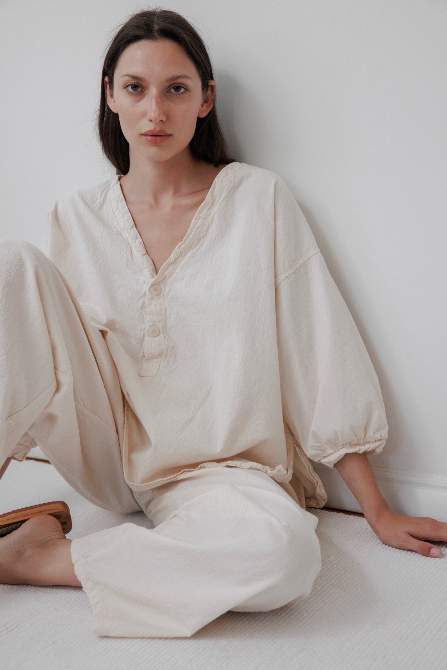 Woven Popover : Natural